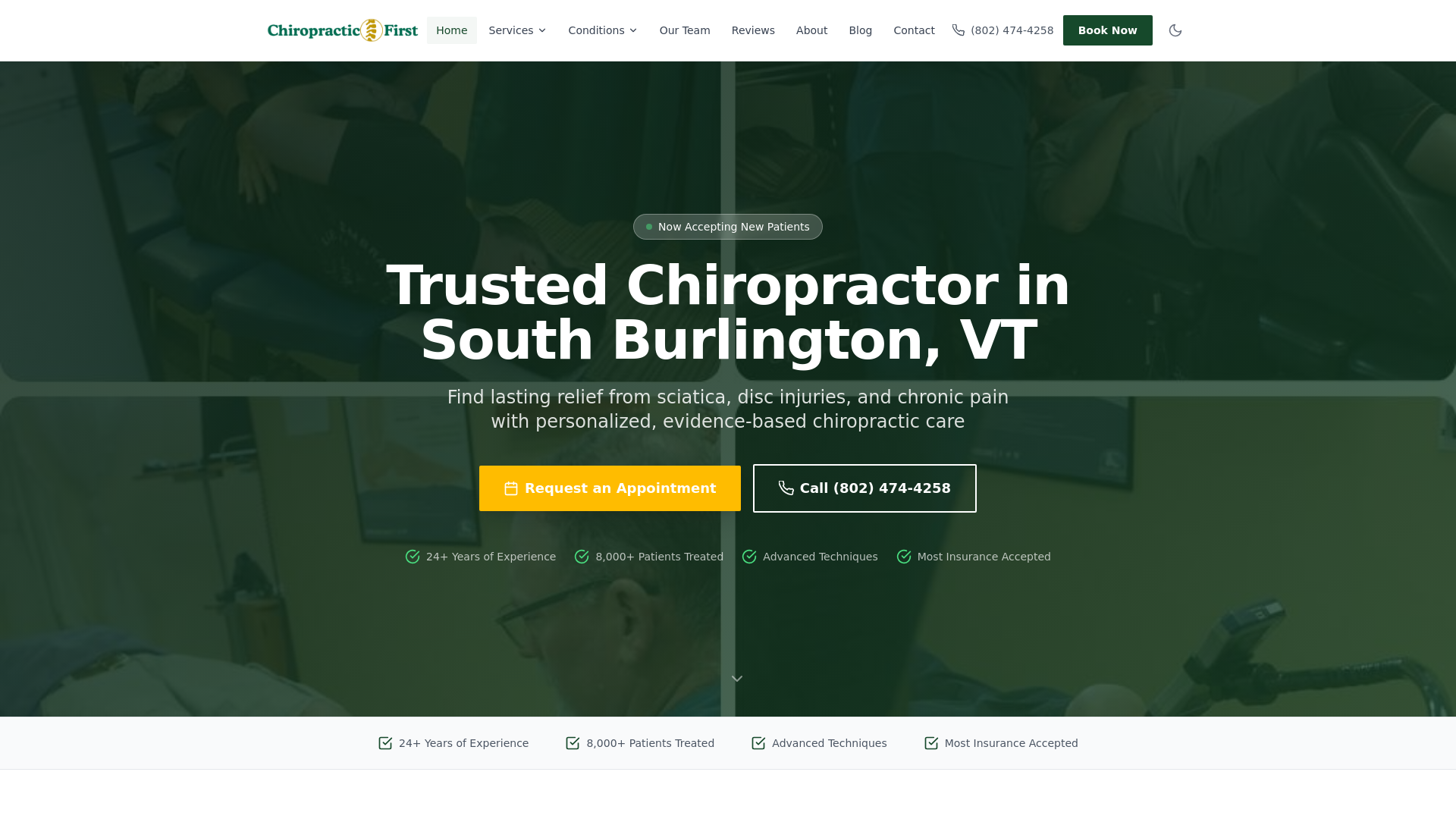 website screenshot of https://backpainvt.pages.dev/