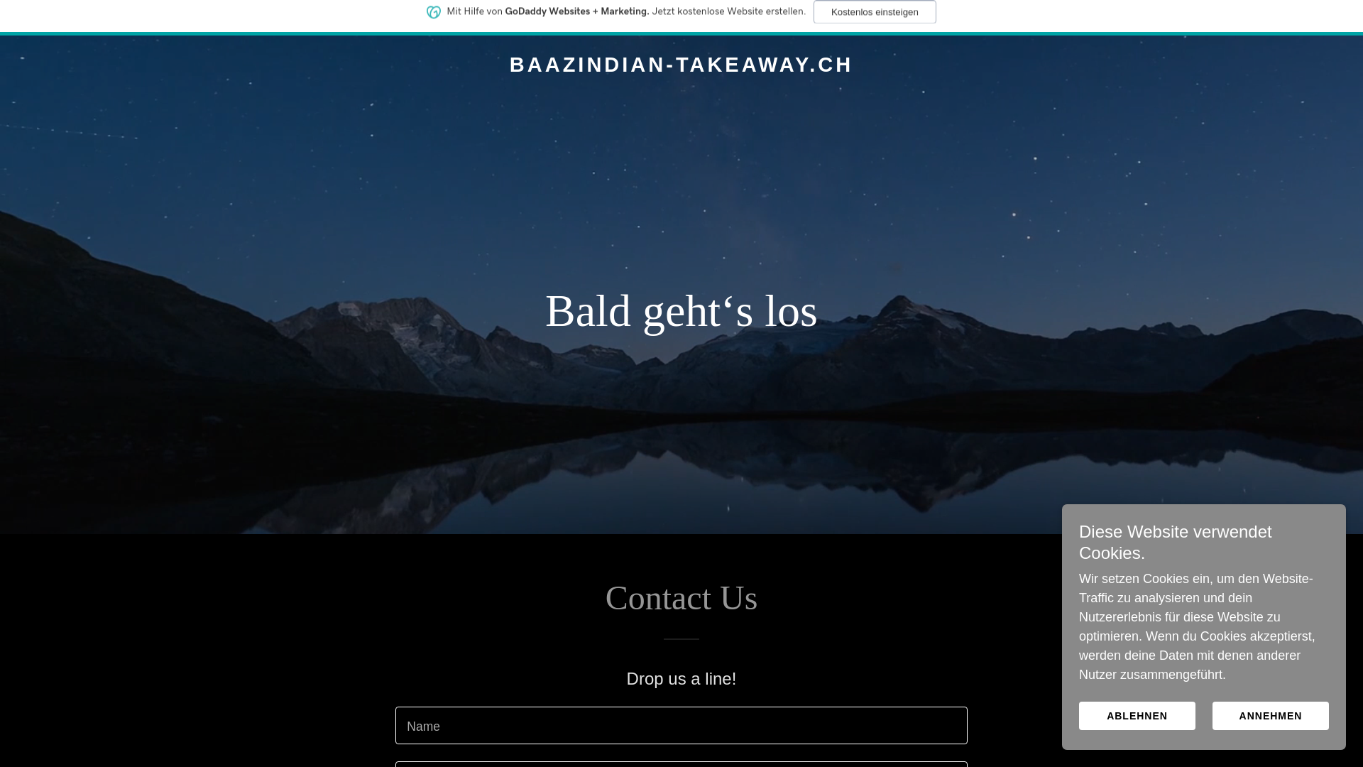 website screenshot of https://baazindian-takeaway.ch/