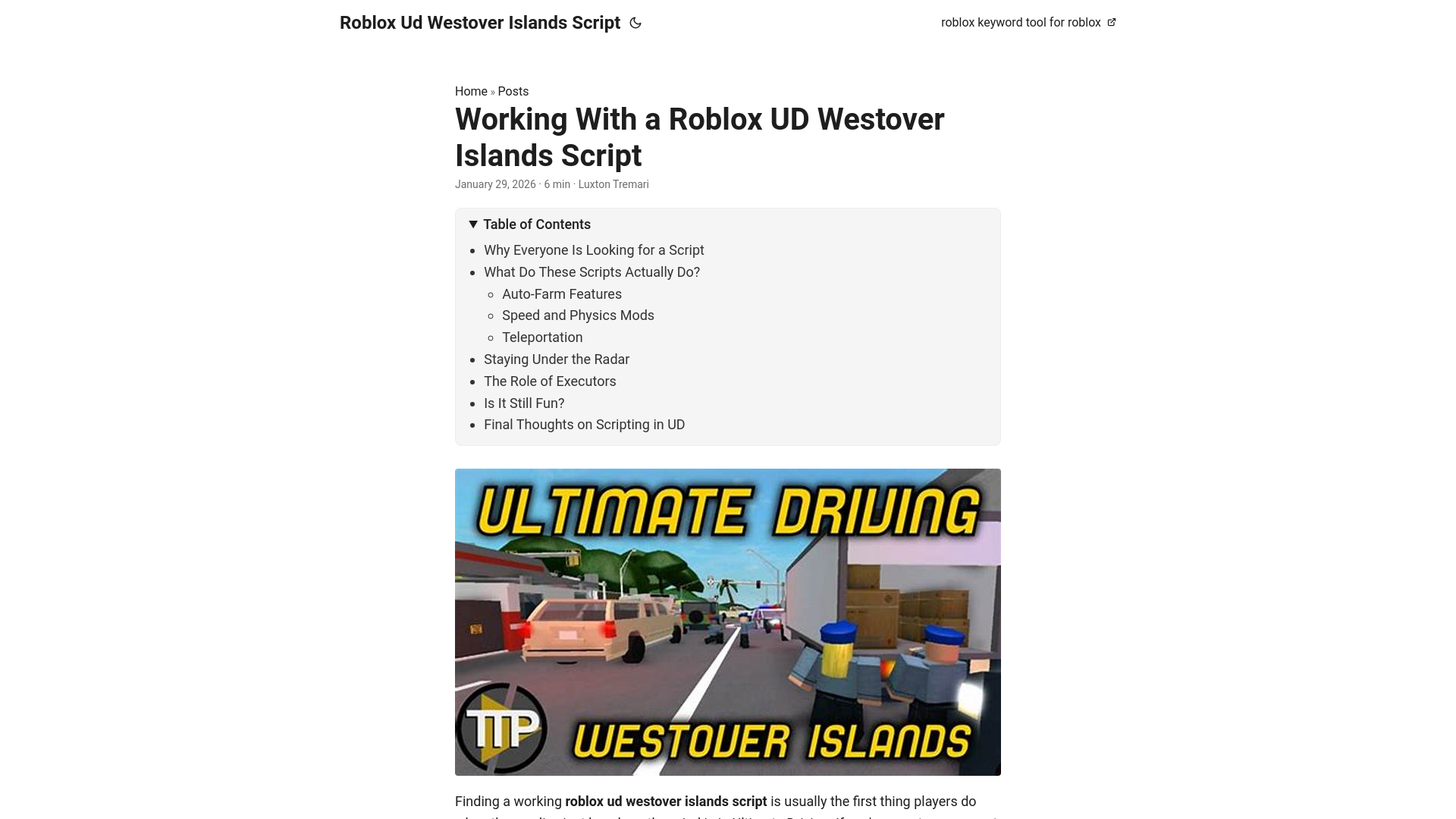 website screenshot of https://roblox-ud-westover-islands-script.pages.dev/