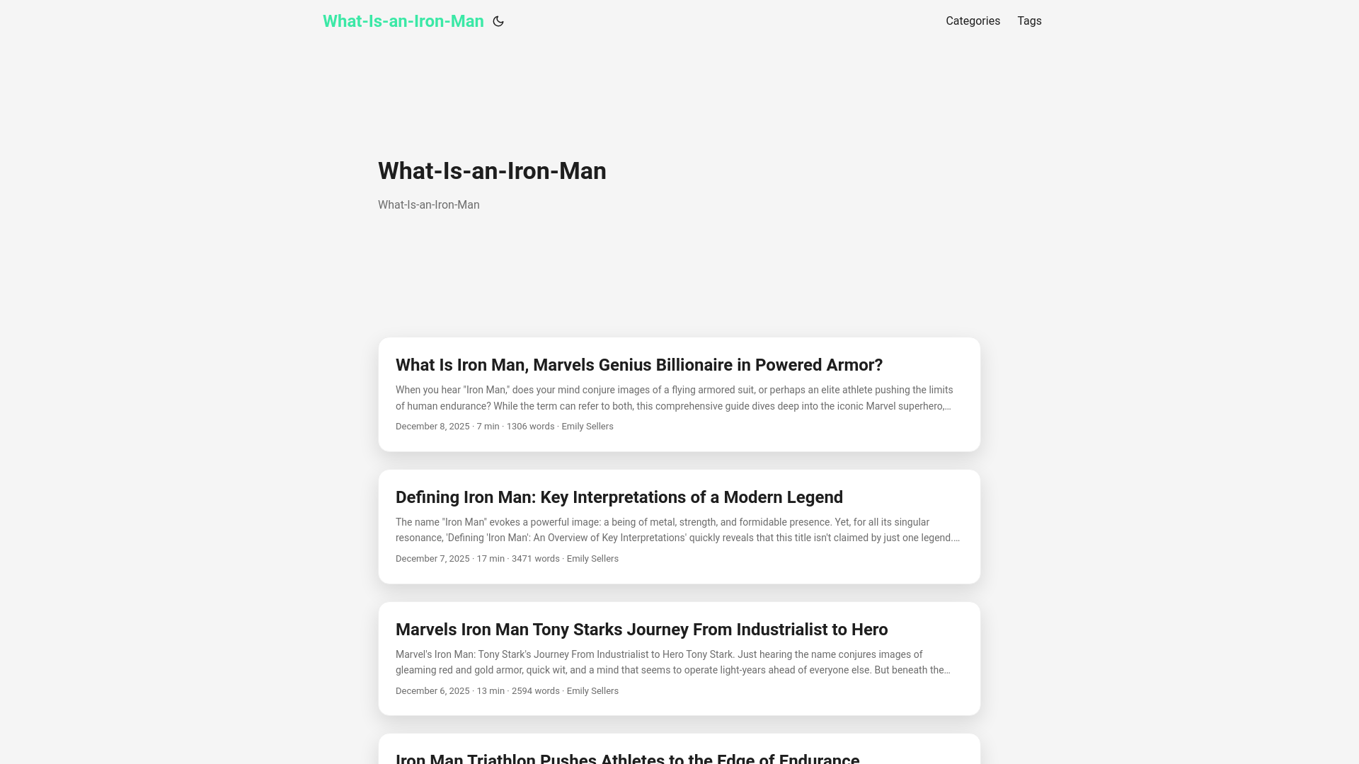 website screenshot of https://what-is-an-iron-man.pages.dev/