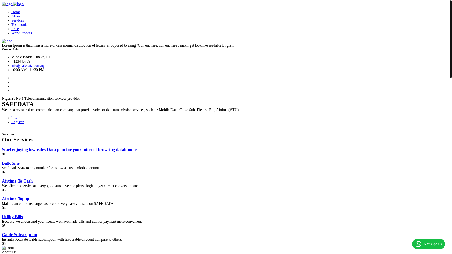 website screenshot of https://abnasdata.com.ng/
