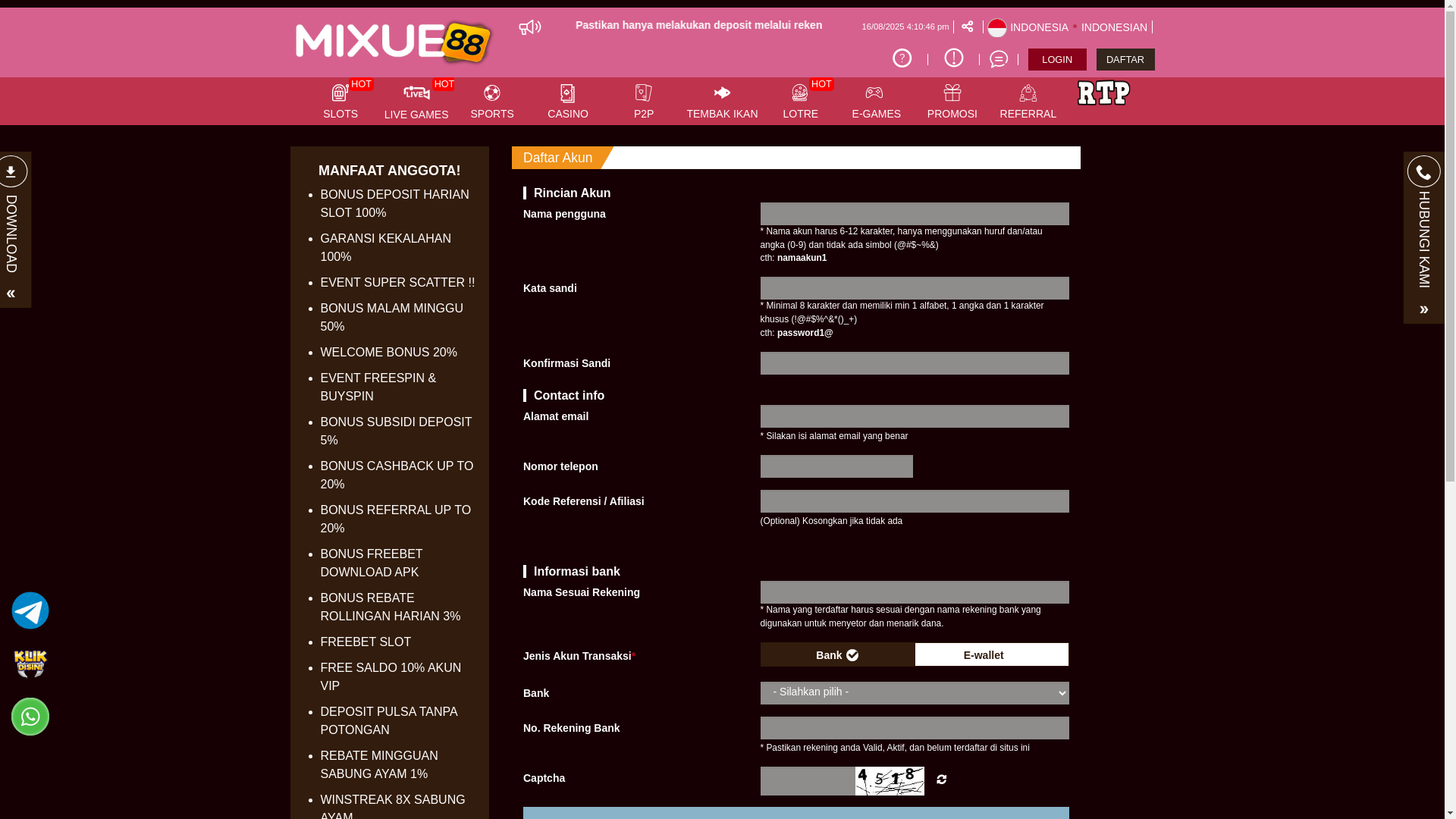 website screenshot of https://tokomixue.org/