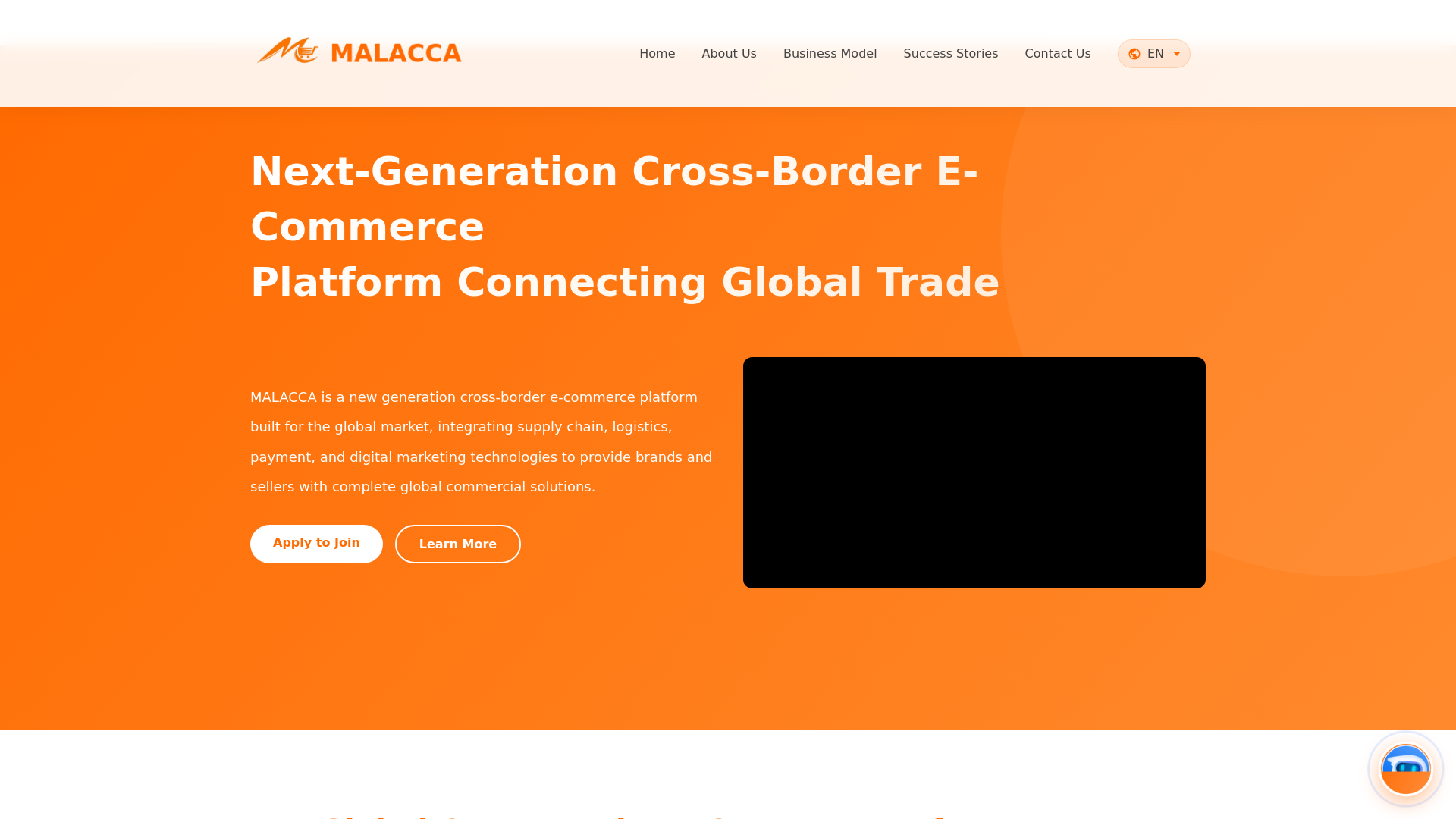 website screenshot of https://malacca-sg.com/