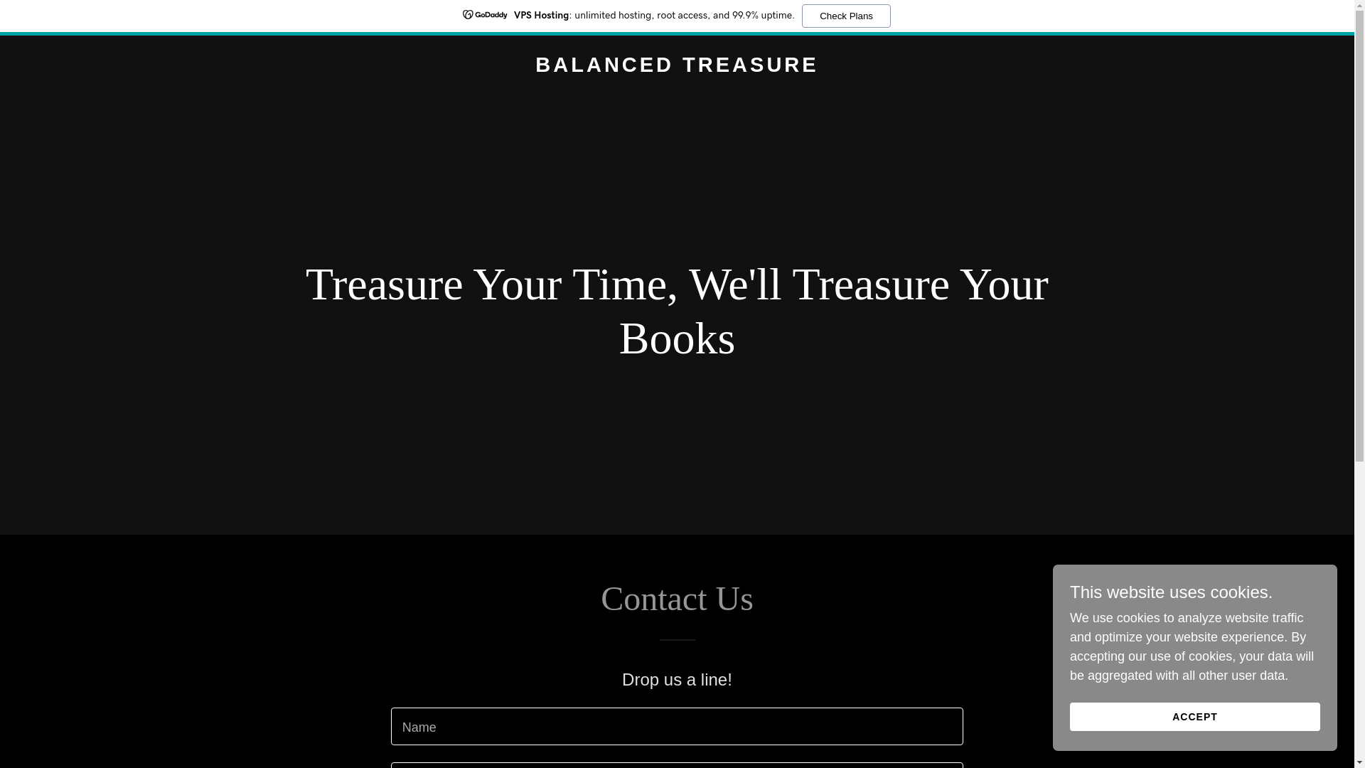 website screenshot of https://balancedtreasure.com/