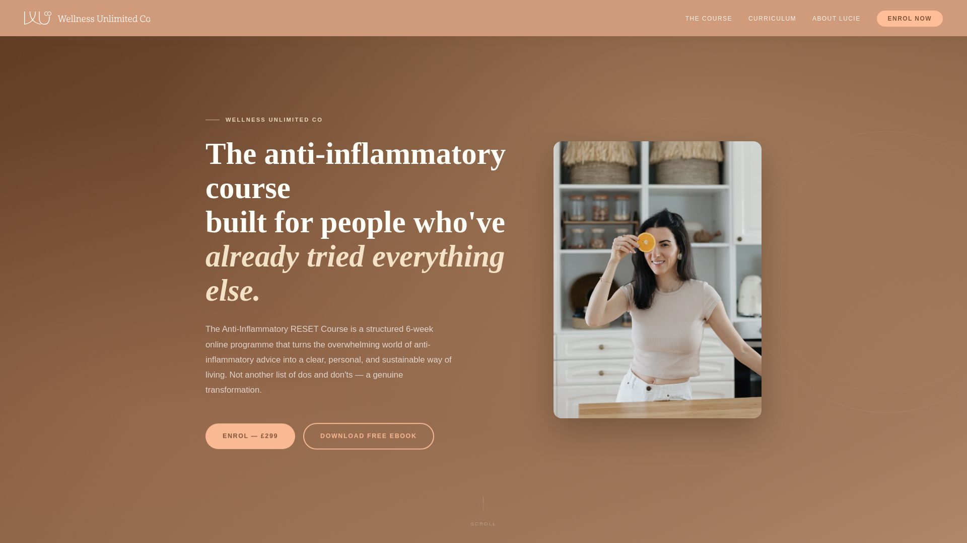 website screenshot of https://theantiinflammatorycourse.pages.dev/