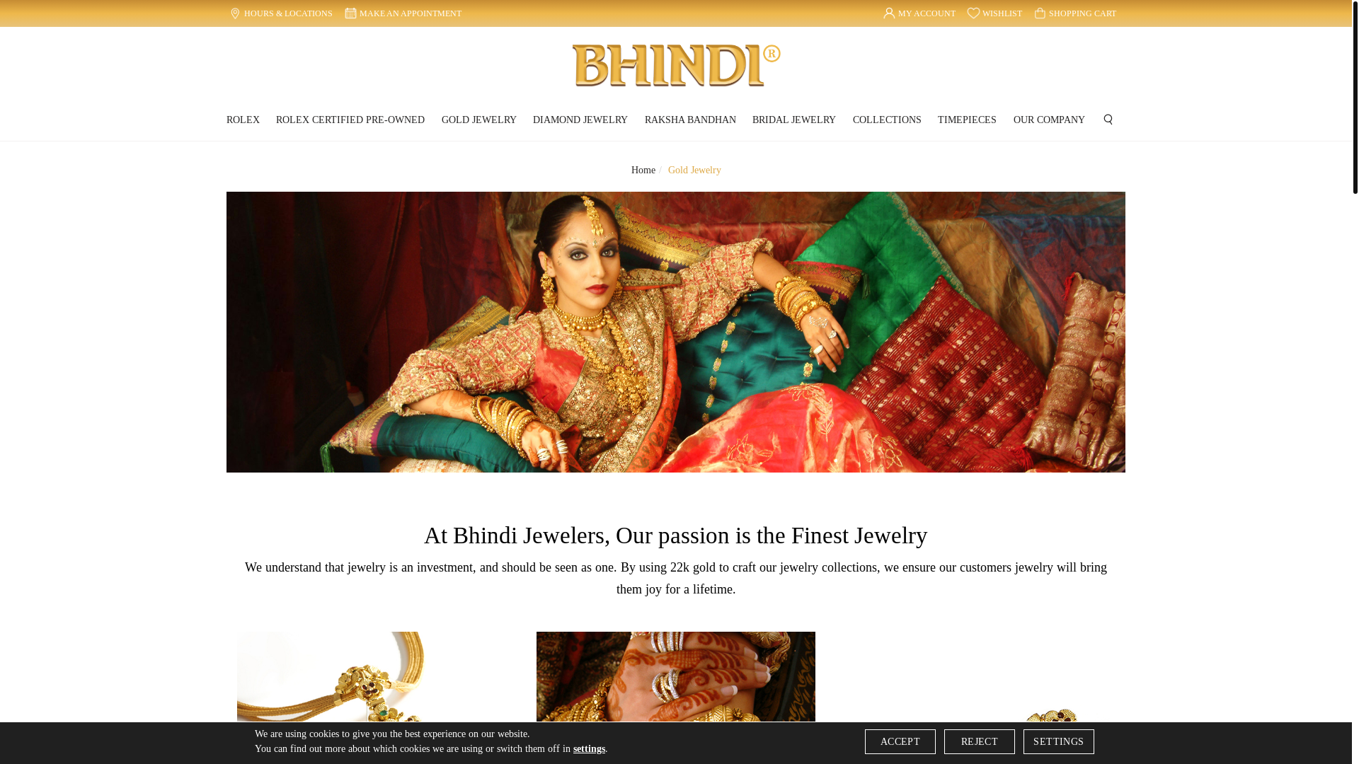 website screenshot of https://www.bhindi.com/page/gold-jewelry.html