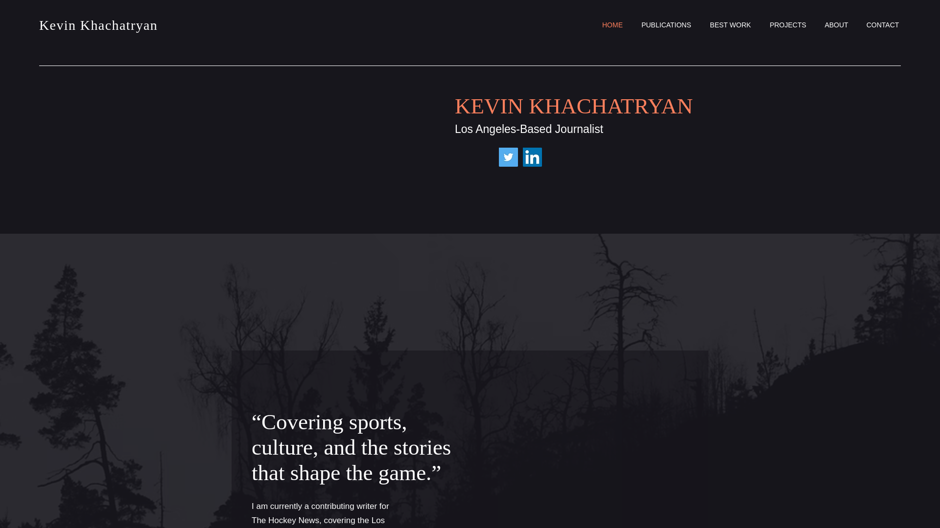 website screenshot of https://kevinkhachatryan.com/