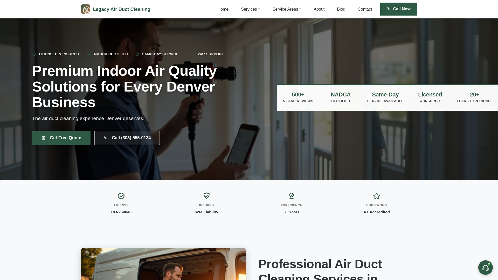 website screenshot of https://legacyairductcleaning-com.pages.dev/