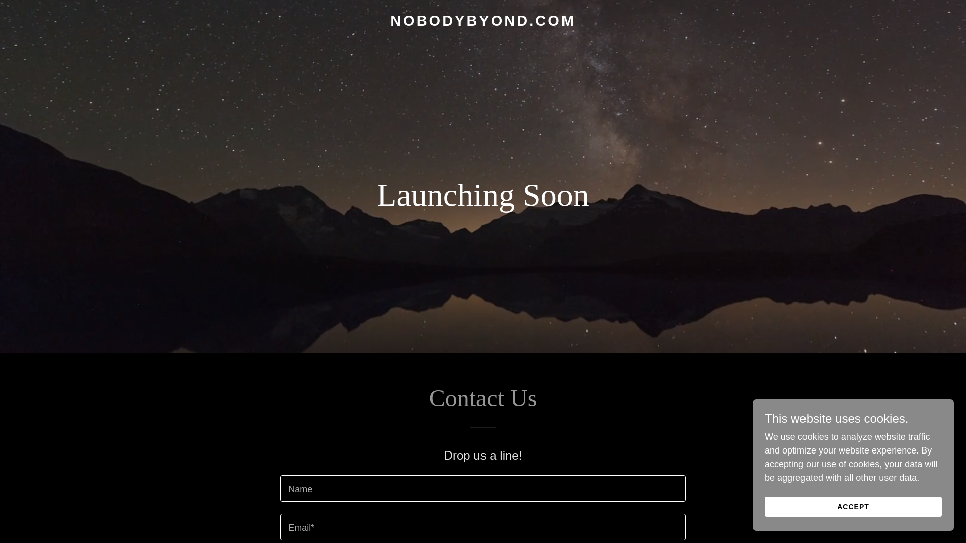website screenshot of https://nobodybyond.com/