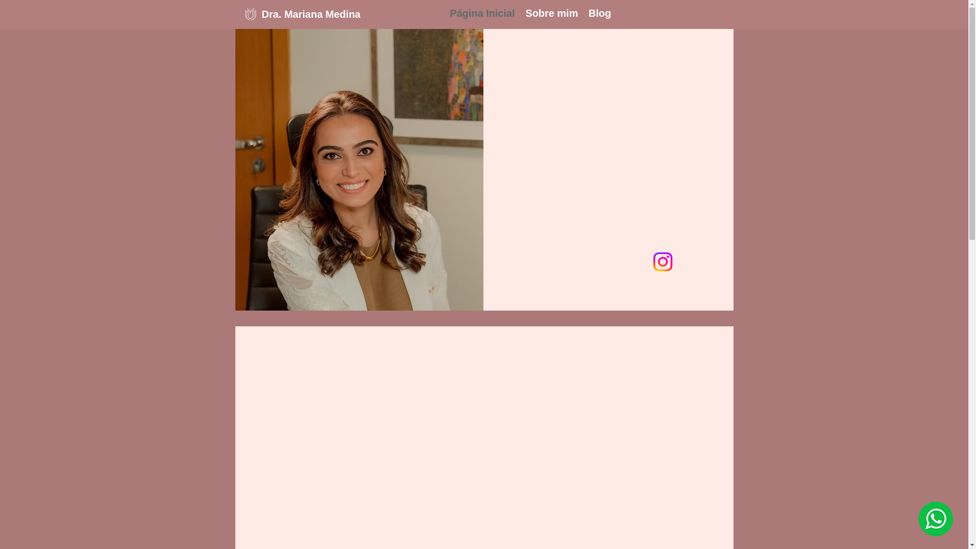 website screenshot of https://dramarianamedina.com.br/