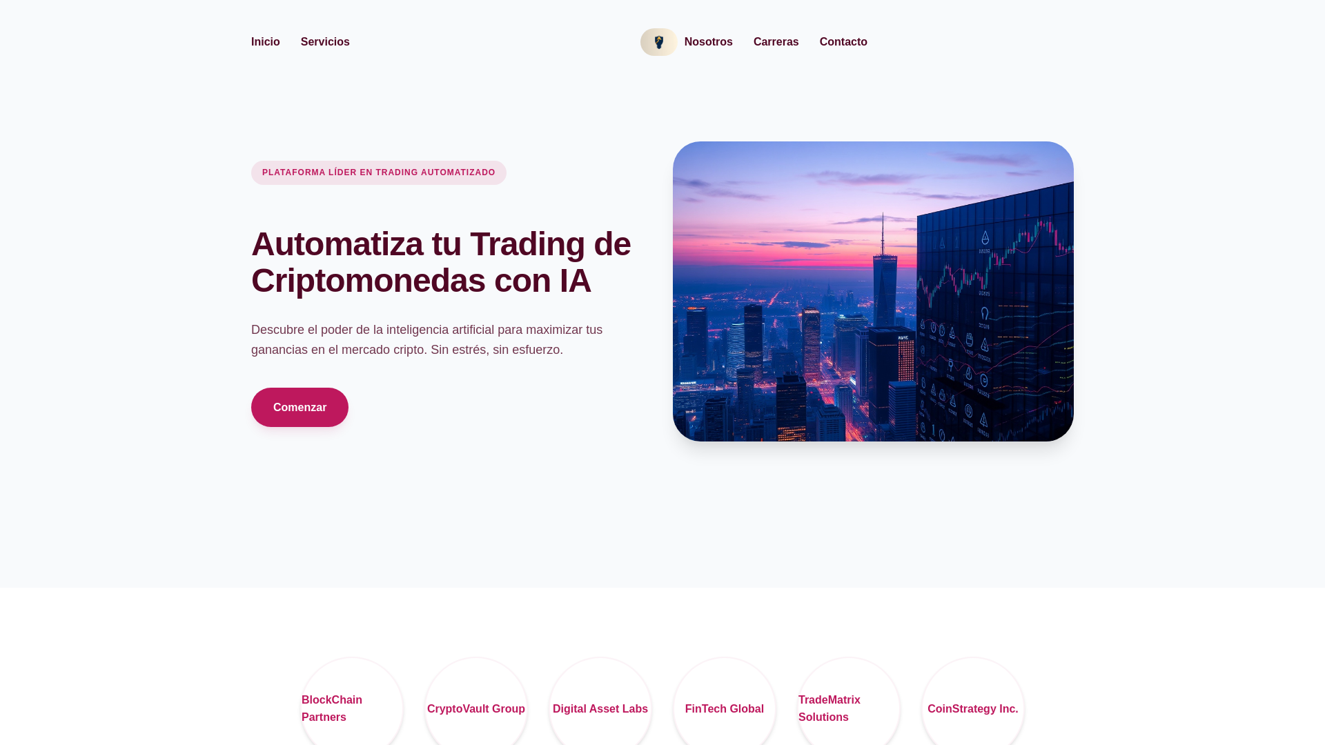 website screenshot of https://tautomatizabotpro.top/