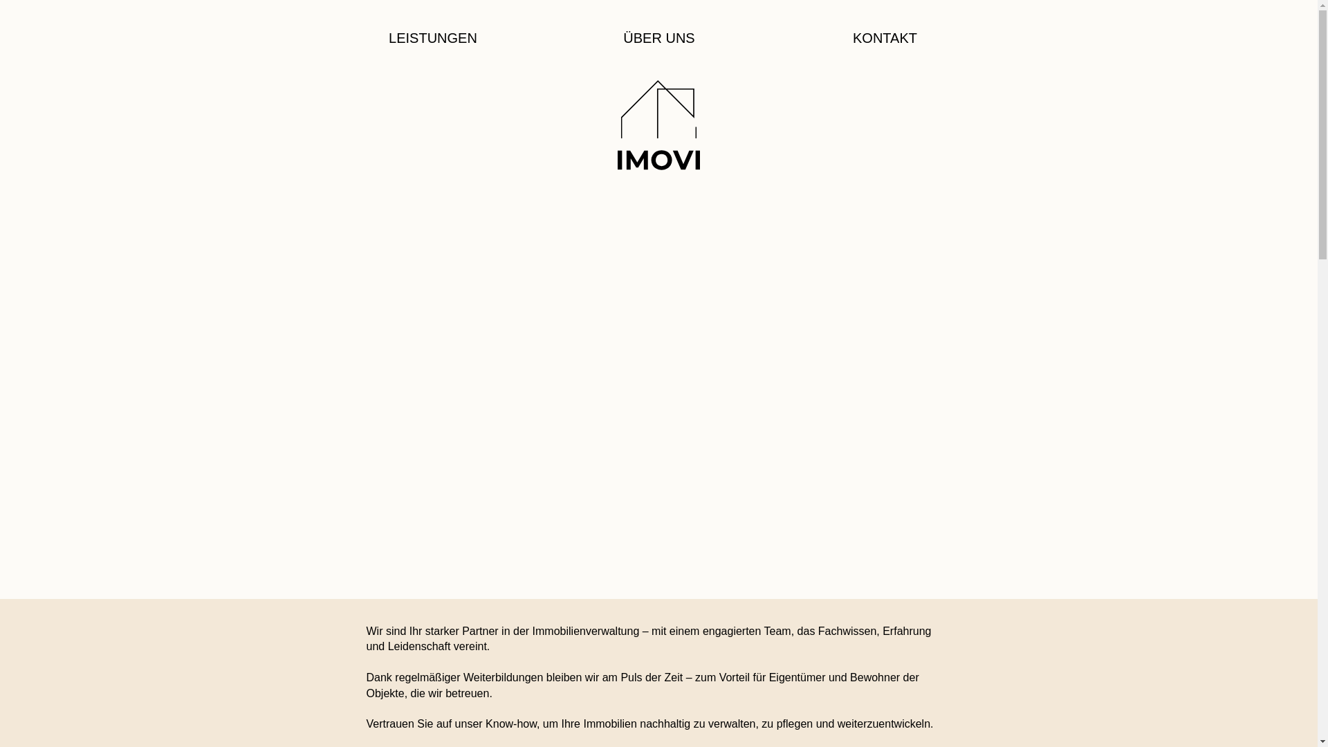 website screenshot of https://imovi-verwaltung.de/