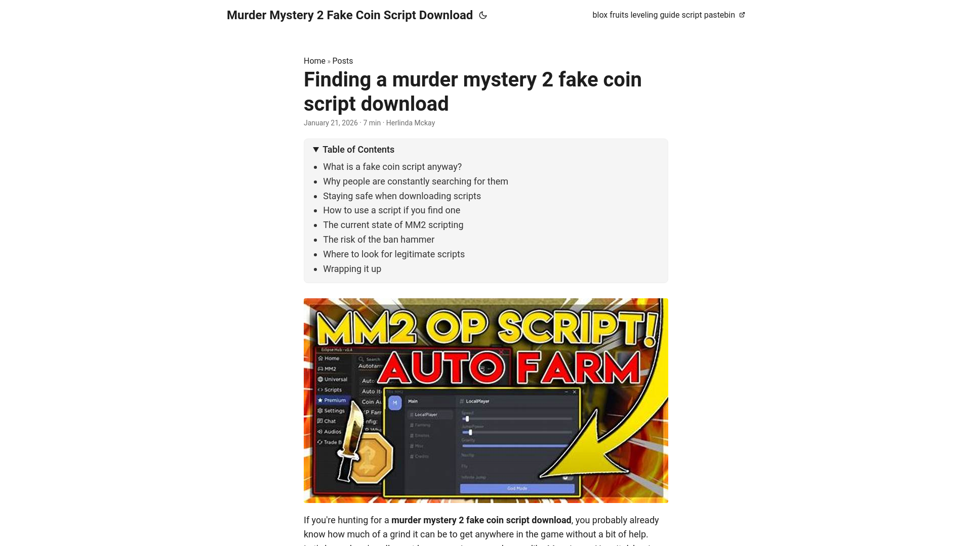 website screenshot of https://murder-mystery-2-fake-coin-script-download.pages.dev/
