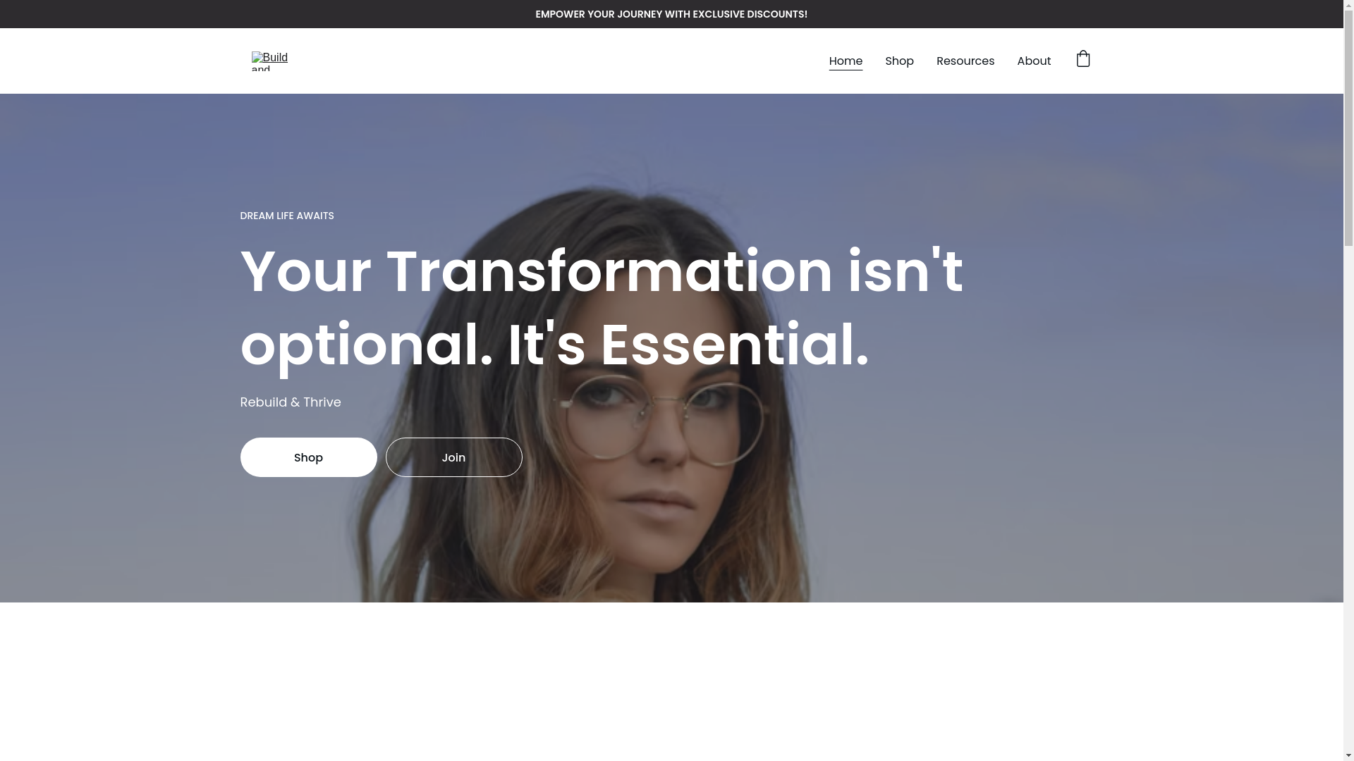 website screenshot of https://buildandbank.store/