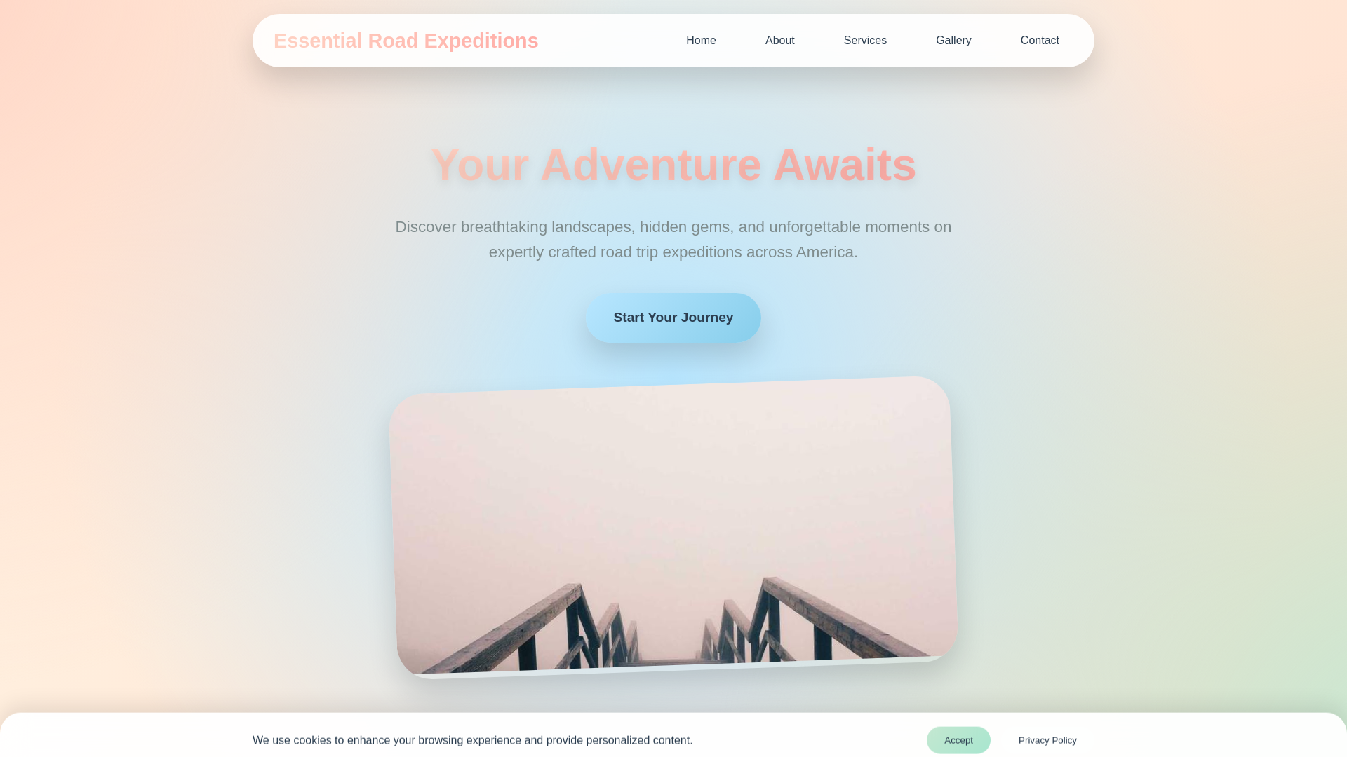 website screenshot of https://essentialroadexpeditions.click