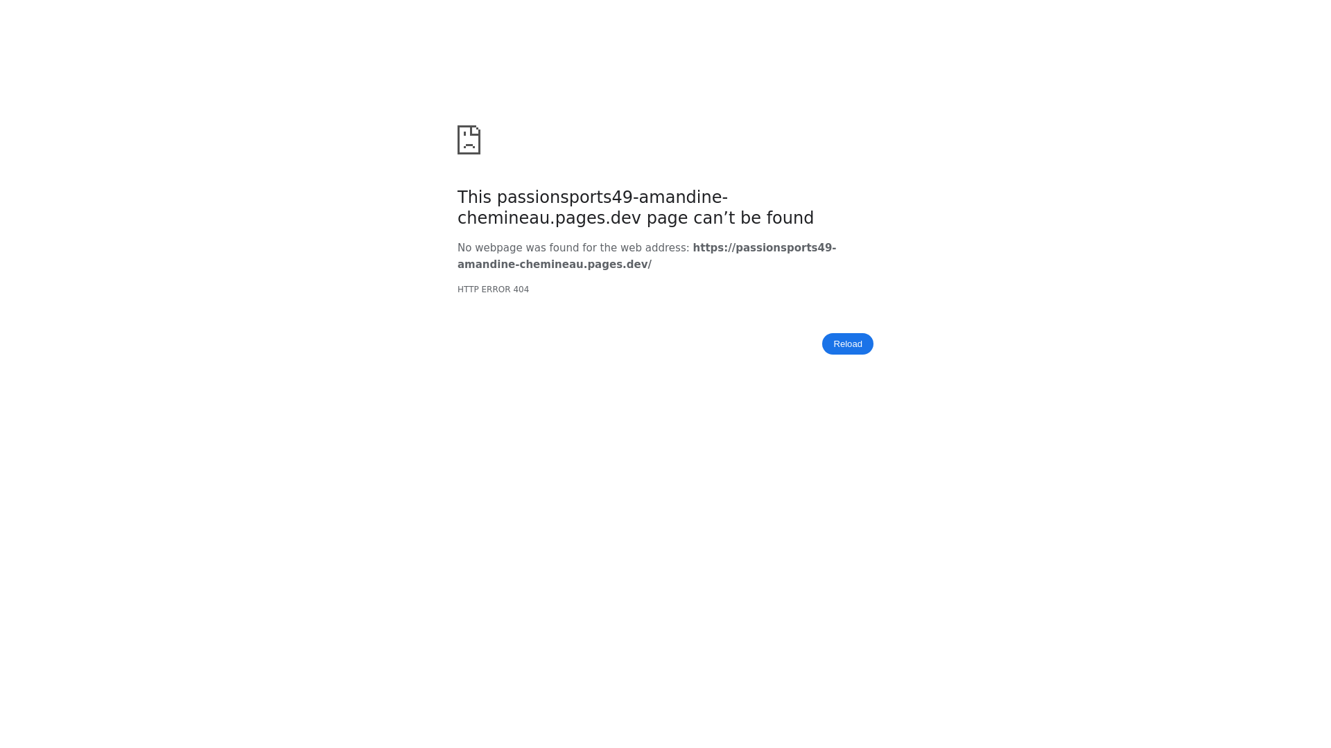 website screenshot of https://passionsports49-amandine-chemineau.pages.dev/