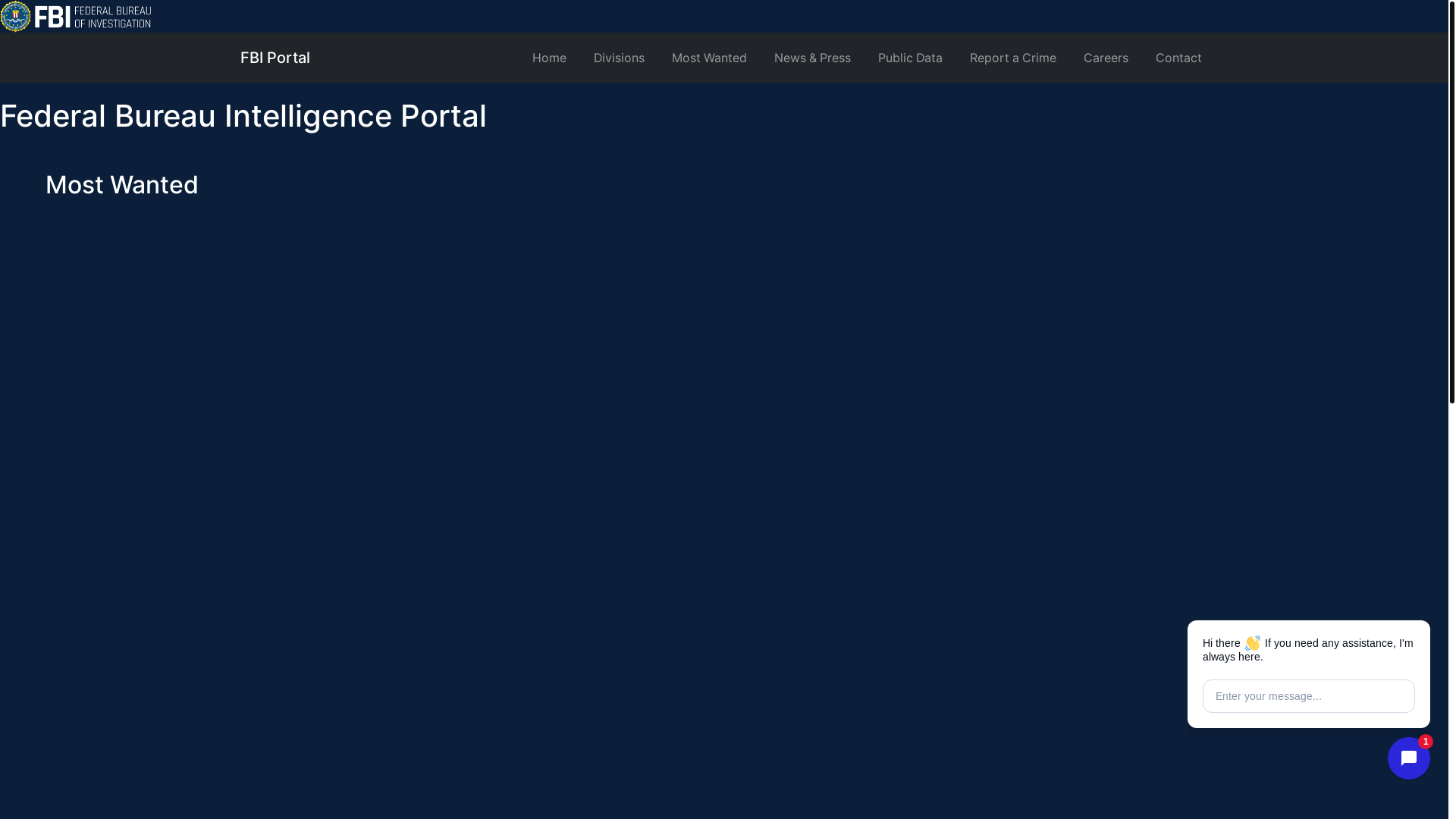 website screenshot of https://fbiportalinvestigation.com/