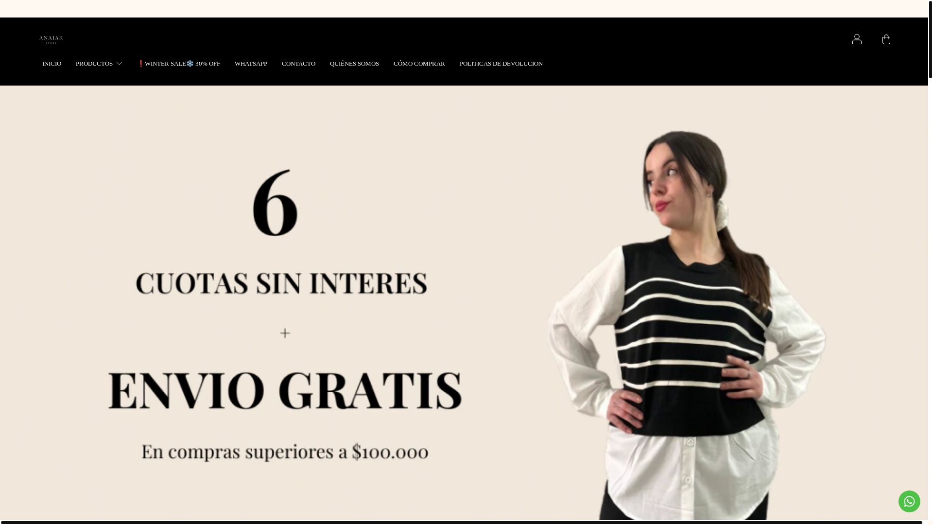 website screenshot of https://anaiakstore.com.ar/