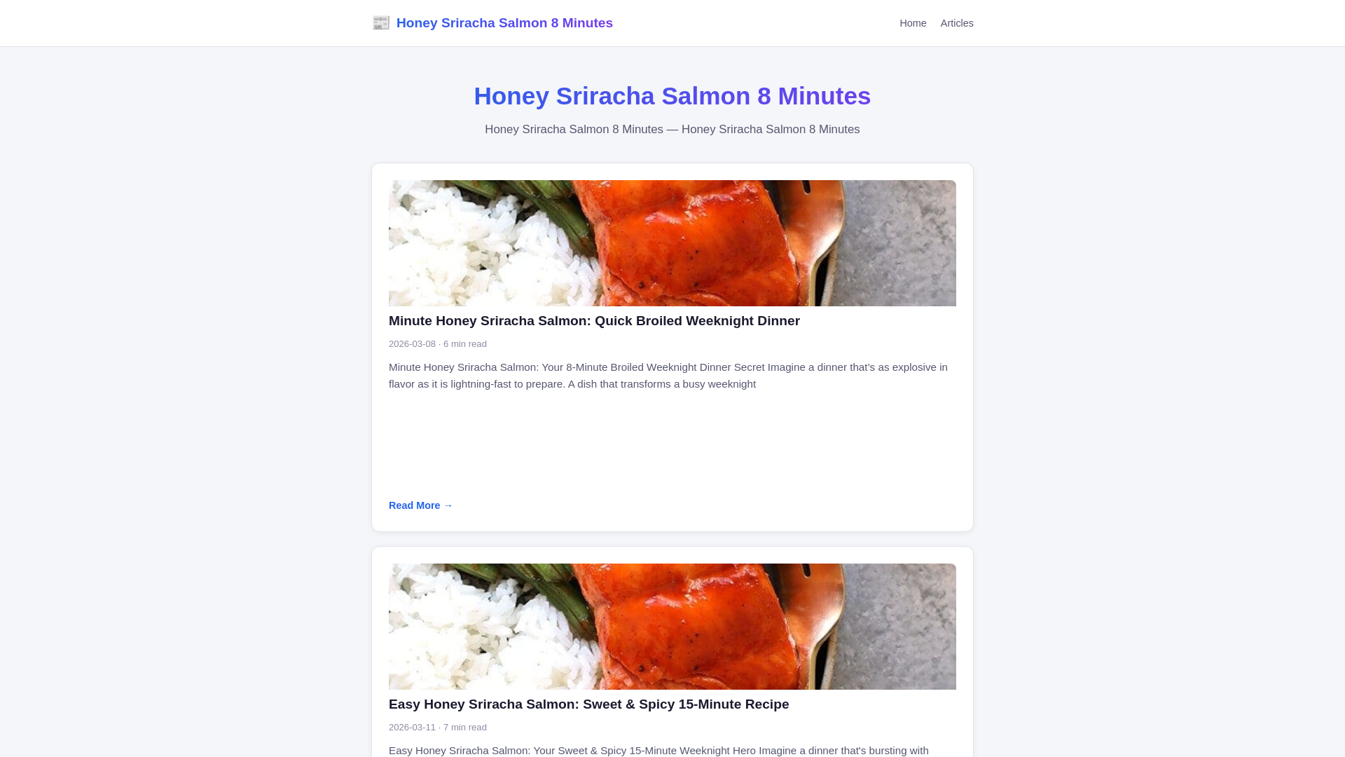 website screenshot of https://honey-sriracha-salmon-8-minutes.pages.dev/