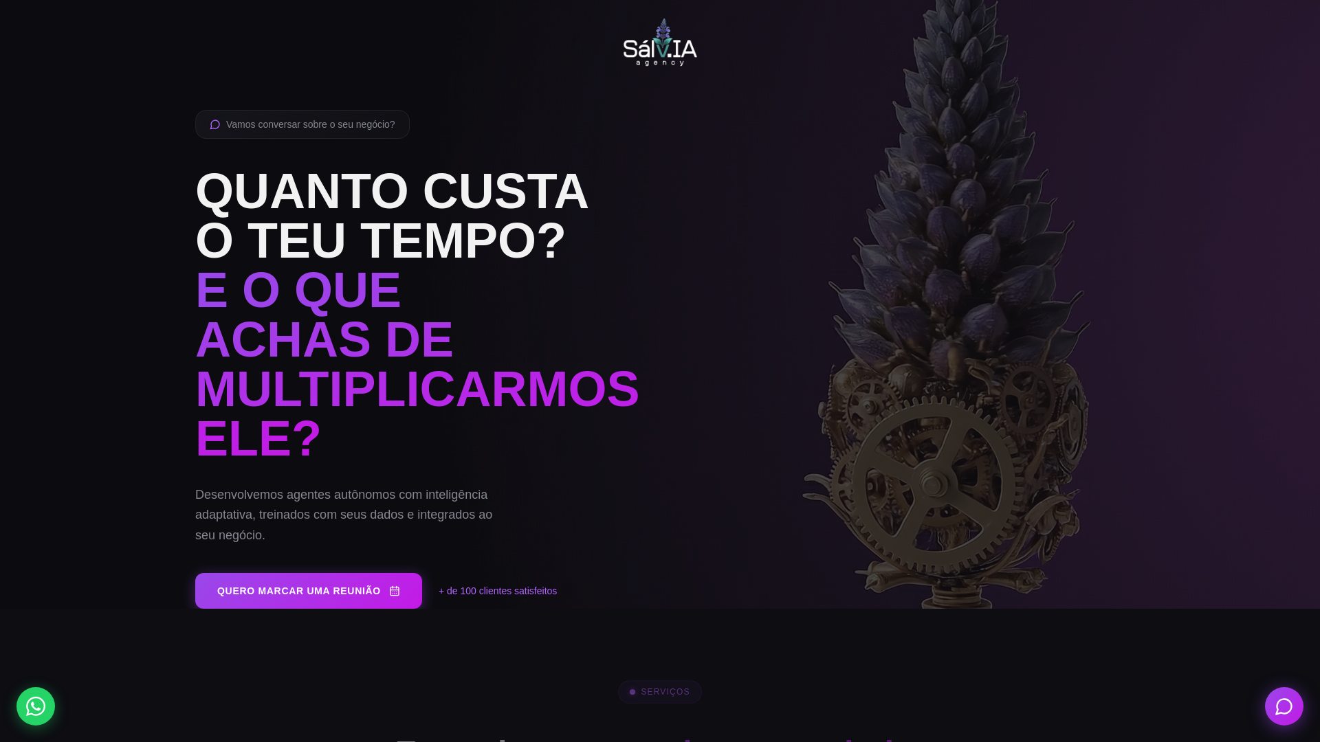 website screenshot of https://salv-ai-agency-site.pages.dev/