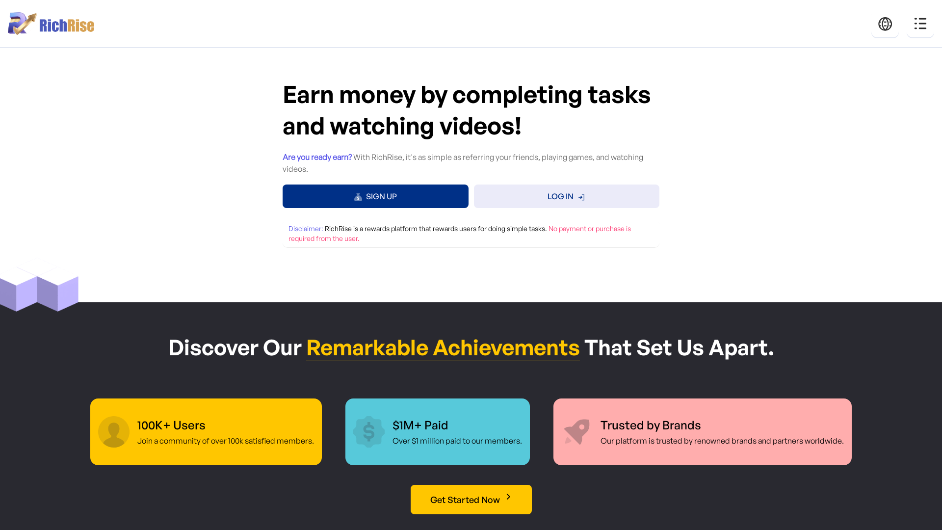 website screenshot of https://richrise-dmn.pages.dev/