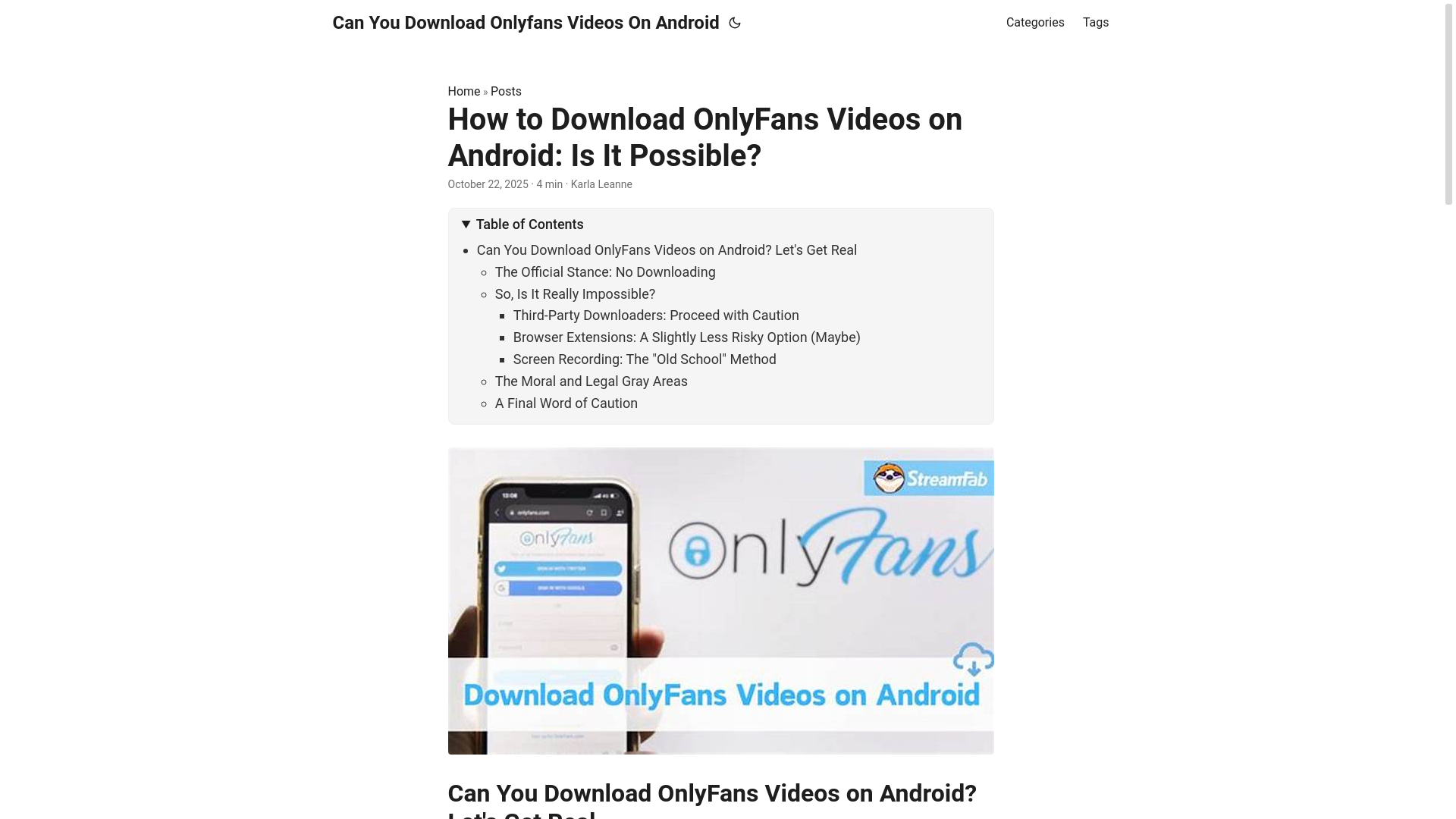 website screenshot of https://can-you-download-onlyfans-videos-on-android.pages.dev/