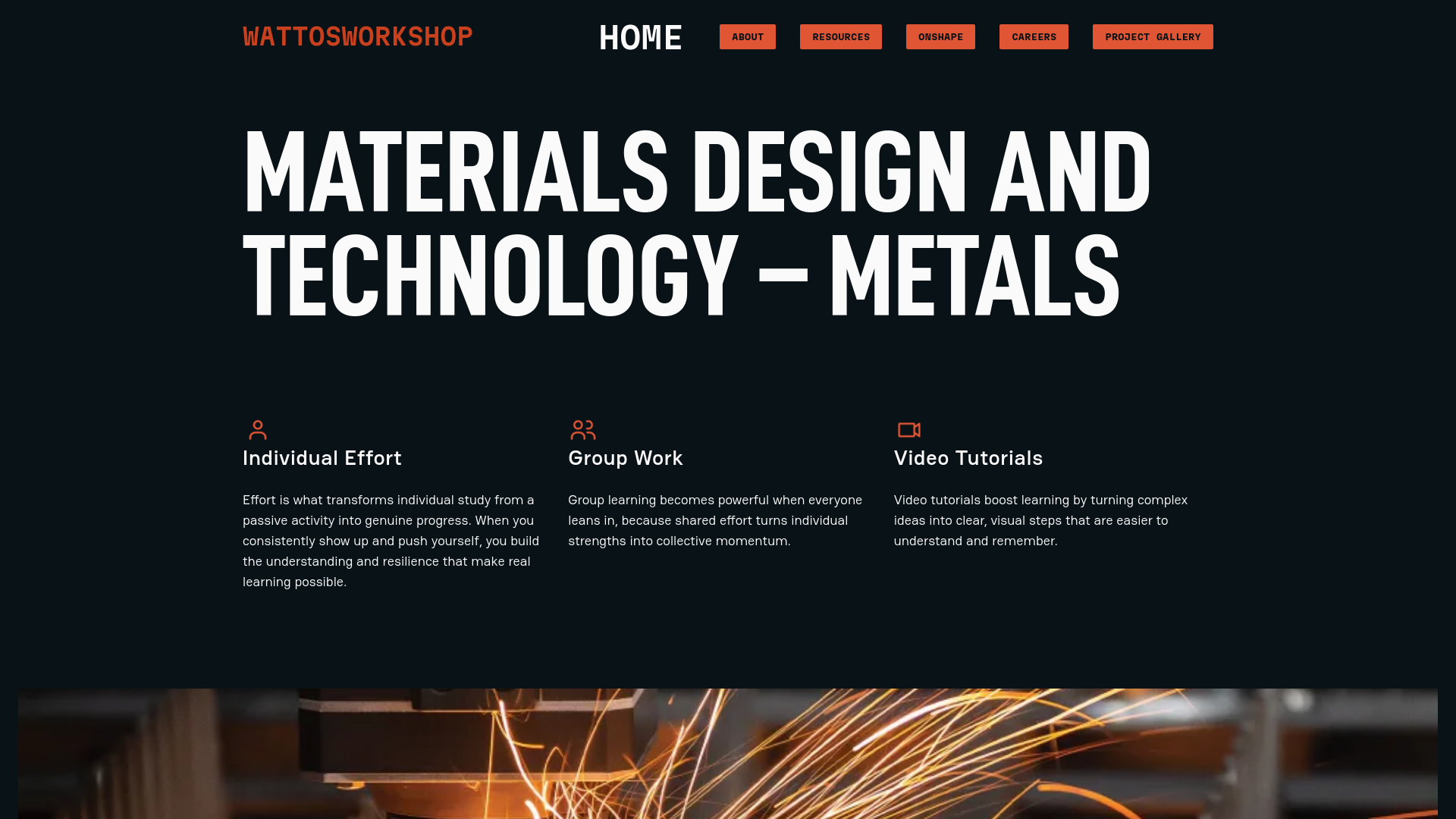 website screenshot of https://wattosworkshop.online/