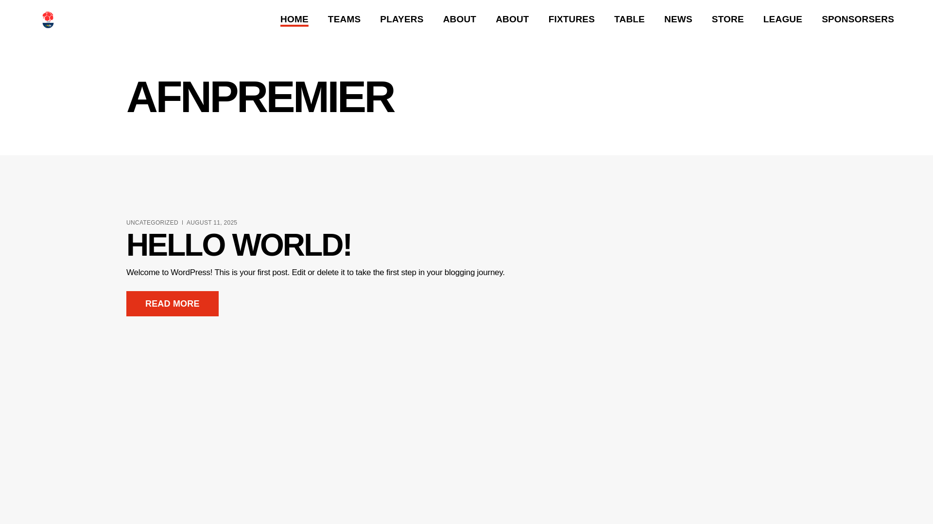 website screenshot of https://afnpremier.com/