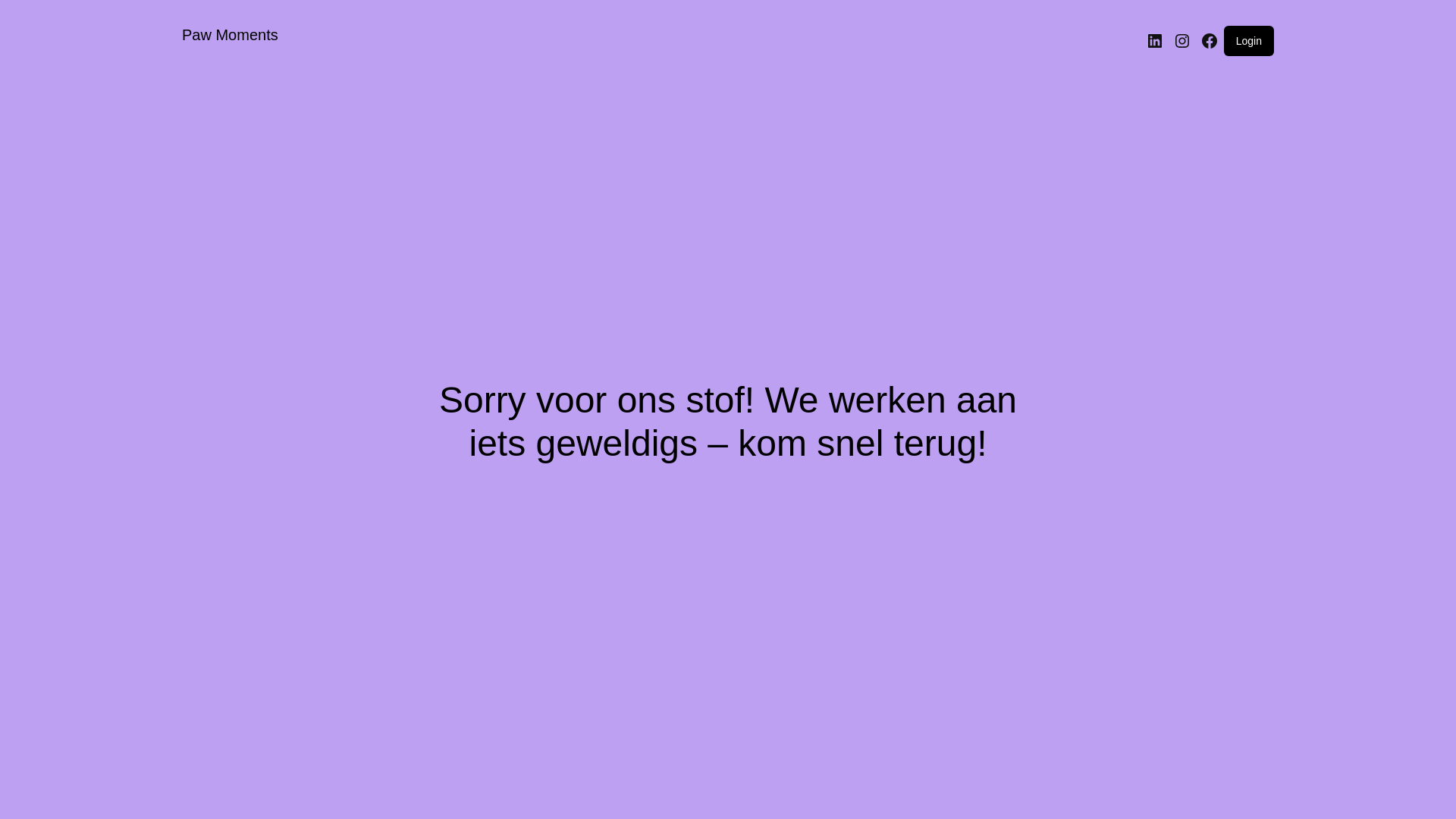 website screenshot of https://pawmoments.nl/