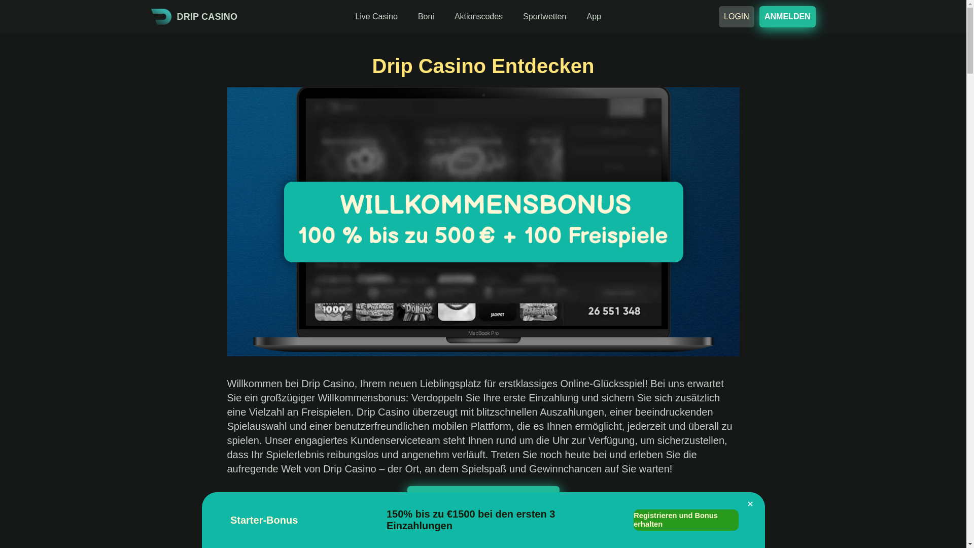 website screenshot of https://dripcasino1-net.pages.dev/