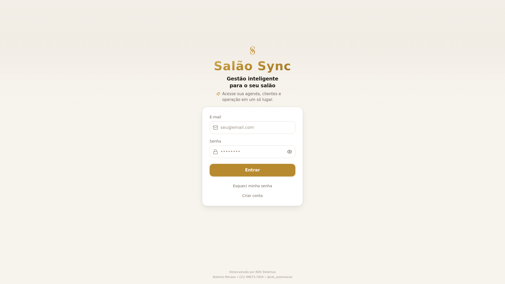 website screenshot of https://salaosync.cloud/