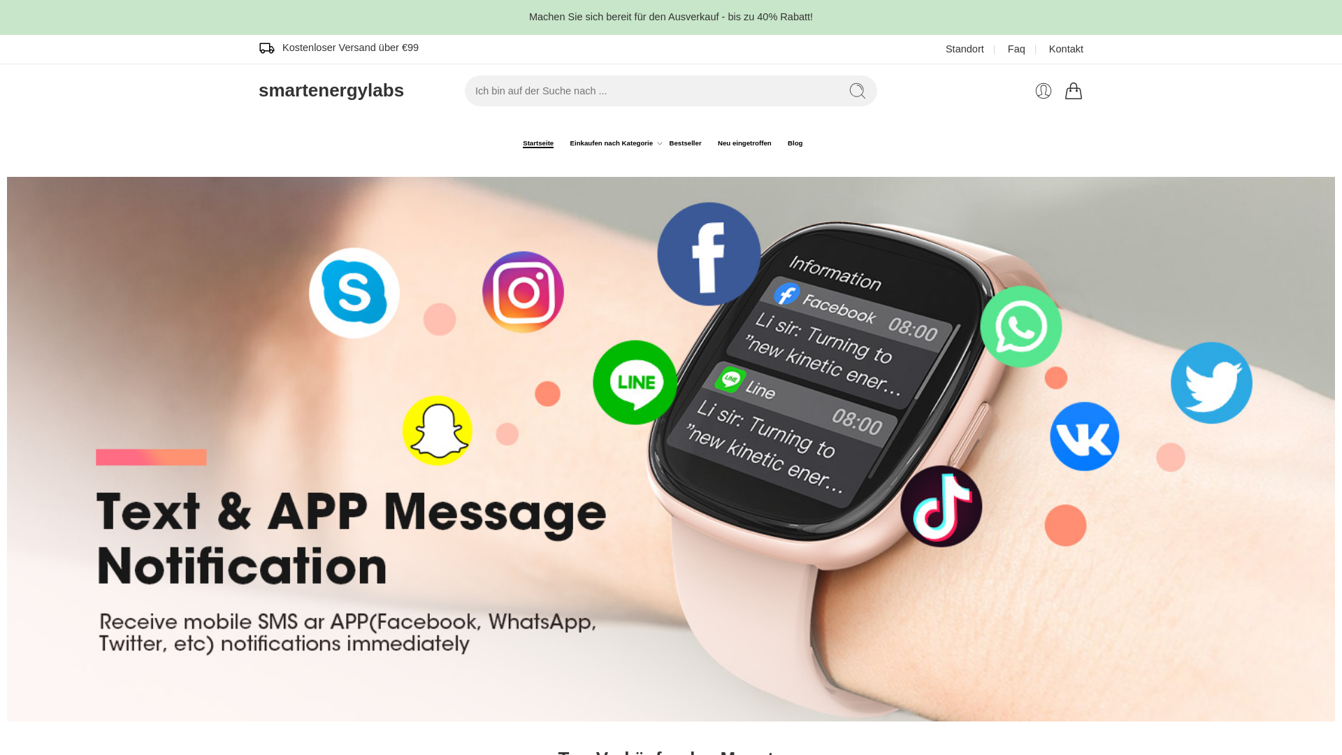 website screenshot of https://smartenergylabs.de