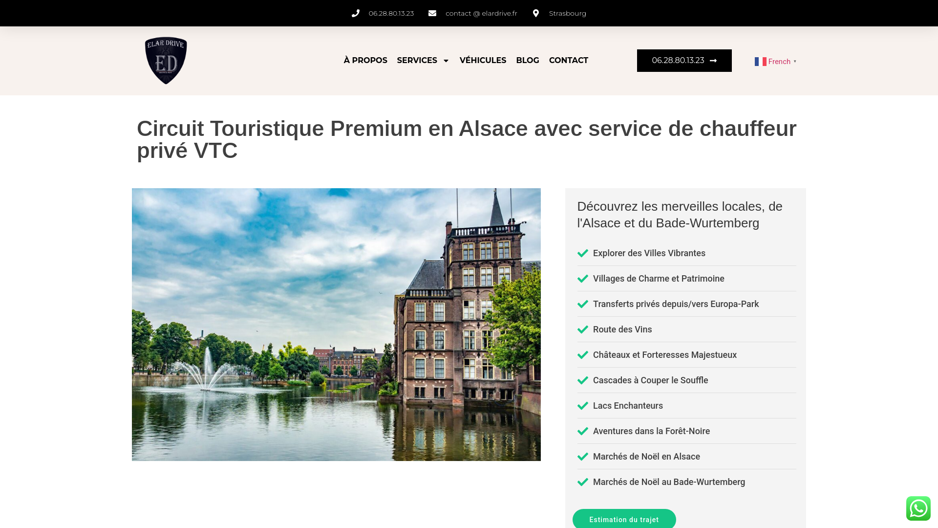 website screenshot of https://visite-tour-alsace.fr