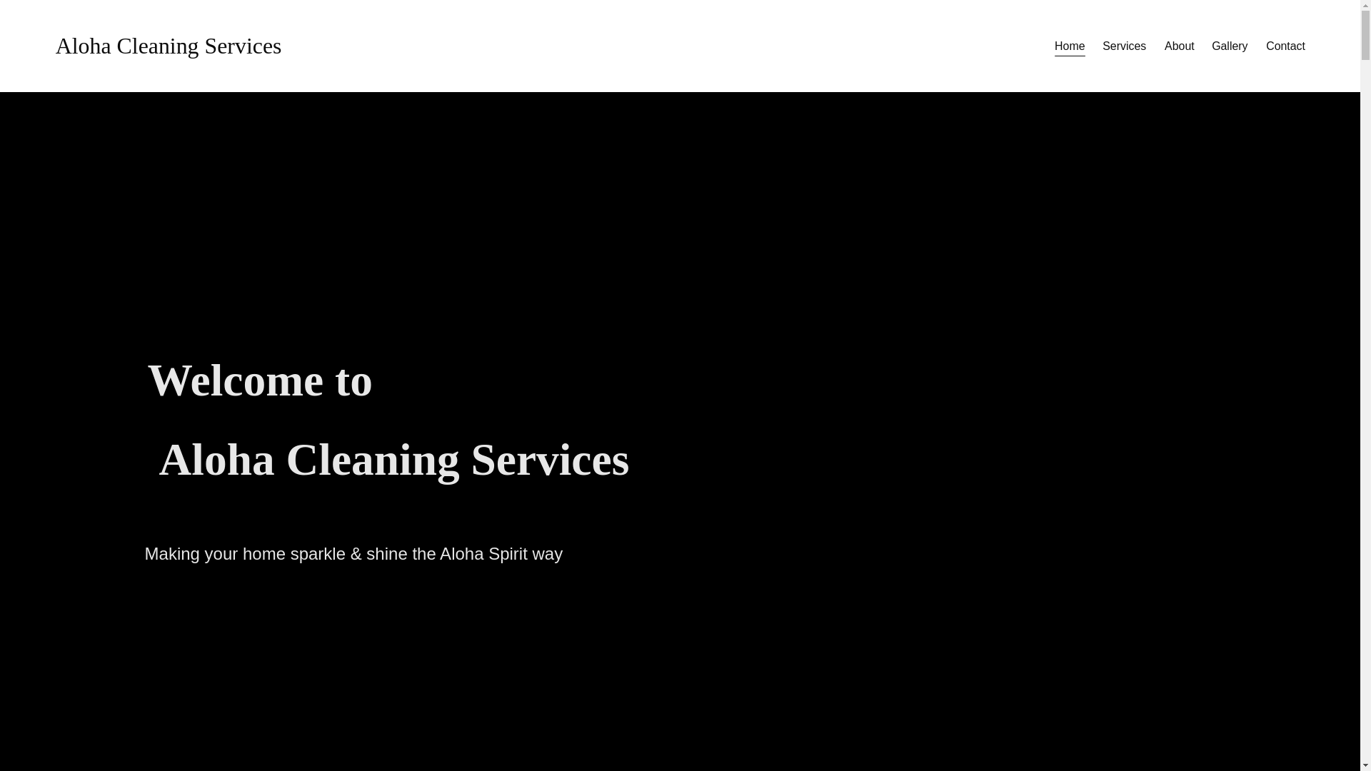 website screenshot of https://thealohacleaners.com/