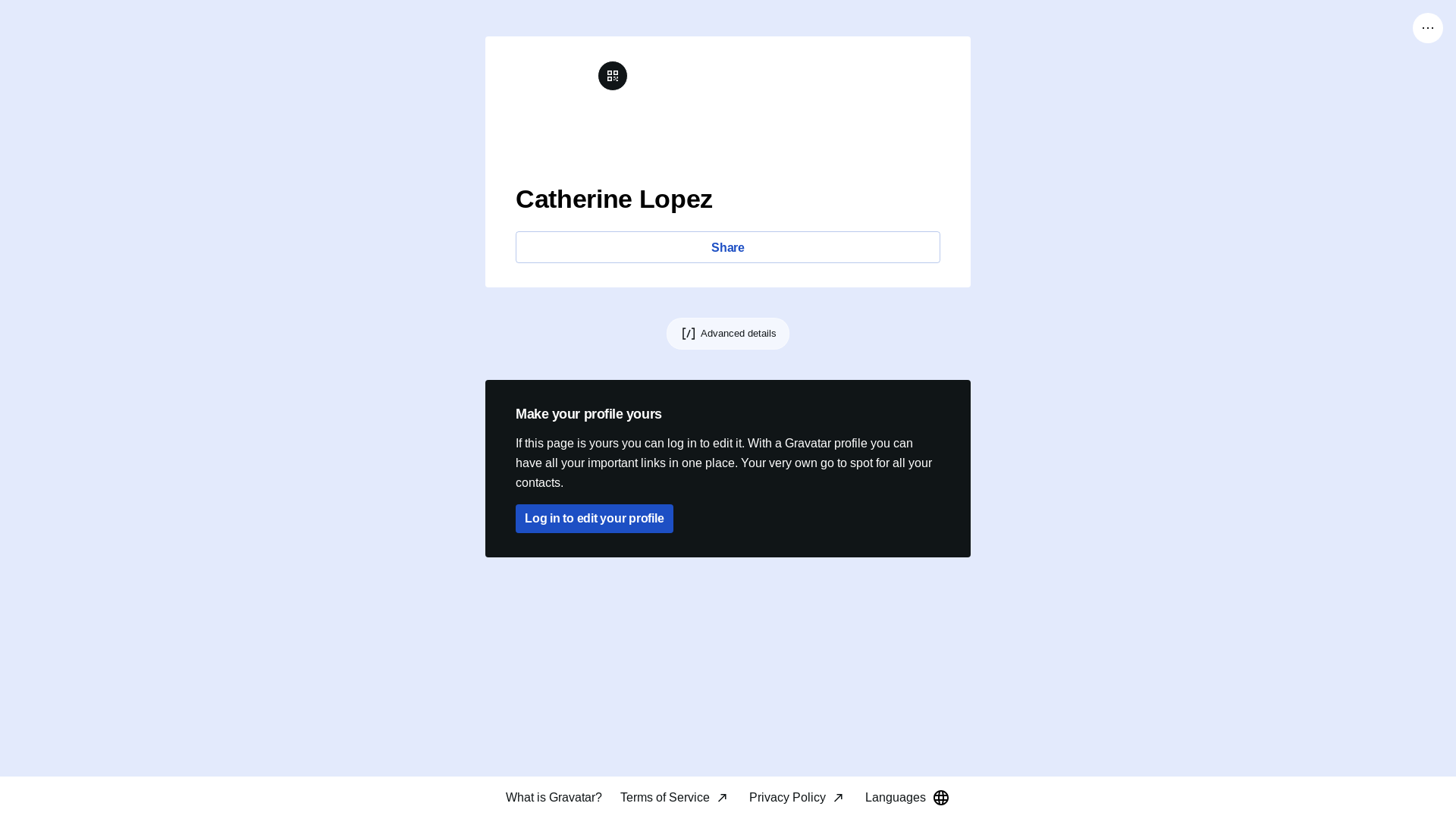 website screenshot of https://catherinelopez.link/