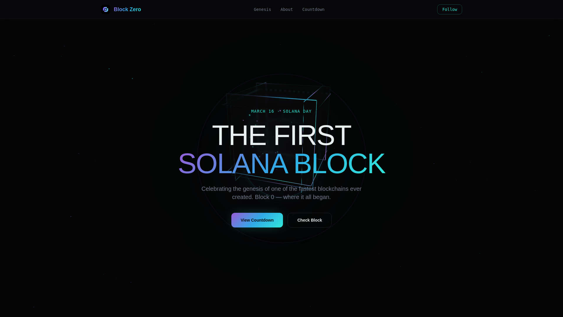 website screenshot of https://blockzero.site/