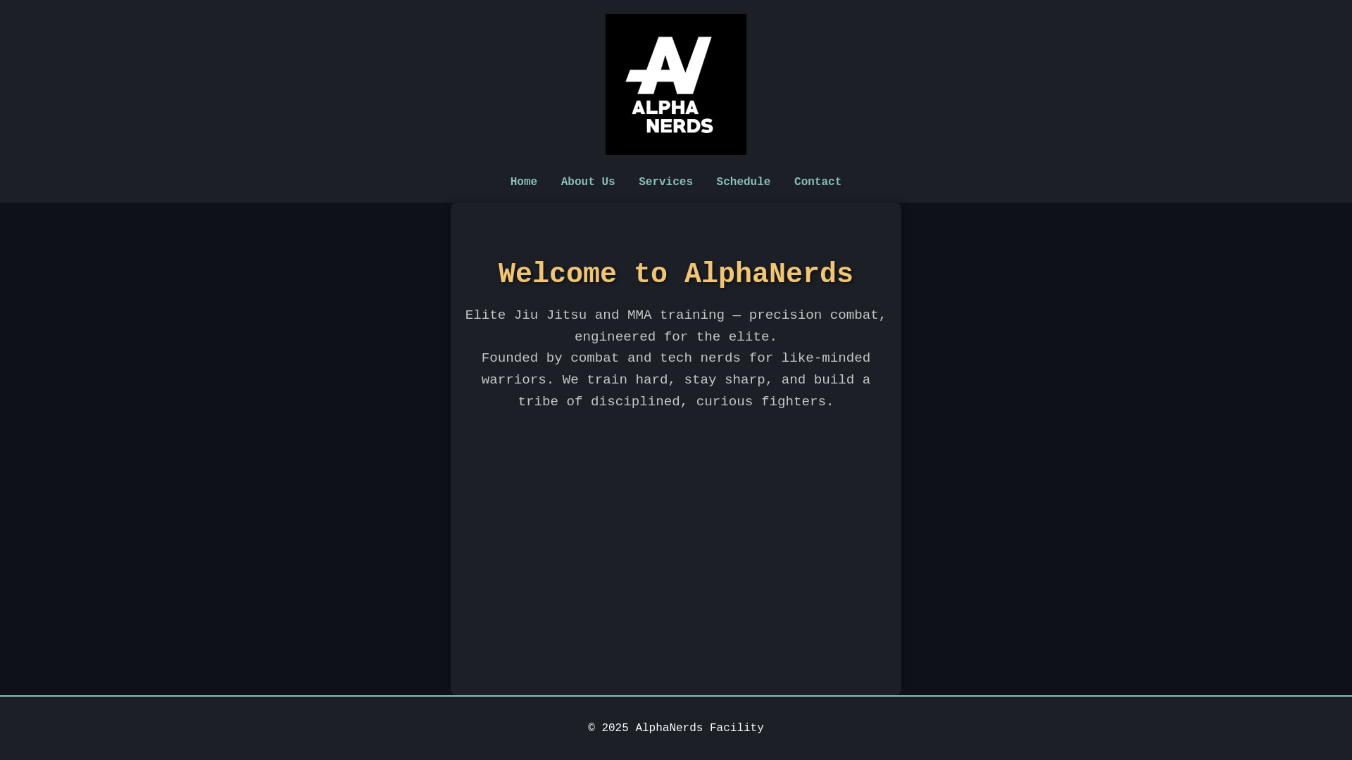 website screenshot of https://alphanerdsfacility.pages.dev/