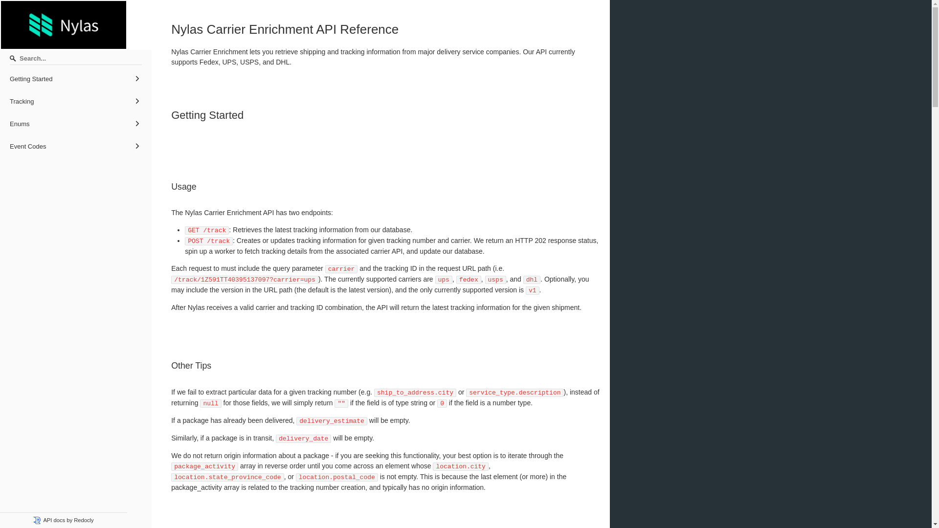 website screenshot of https://carrier-enrichment.pages.dev/