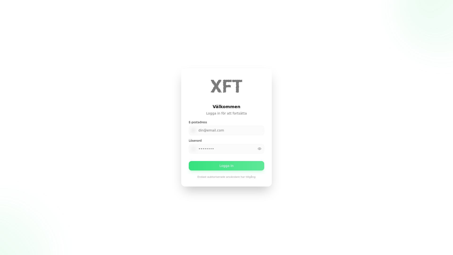 website screenshot of https://xftadmin.xyz/