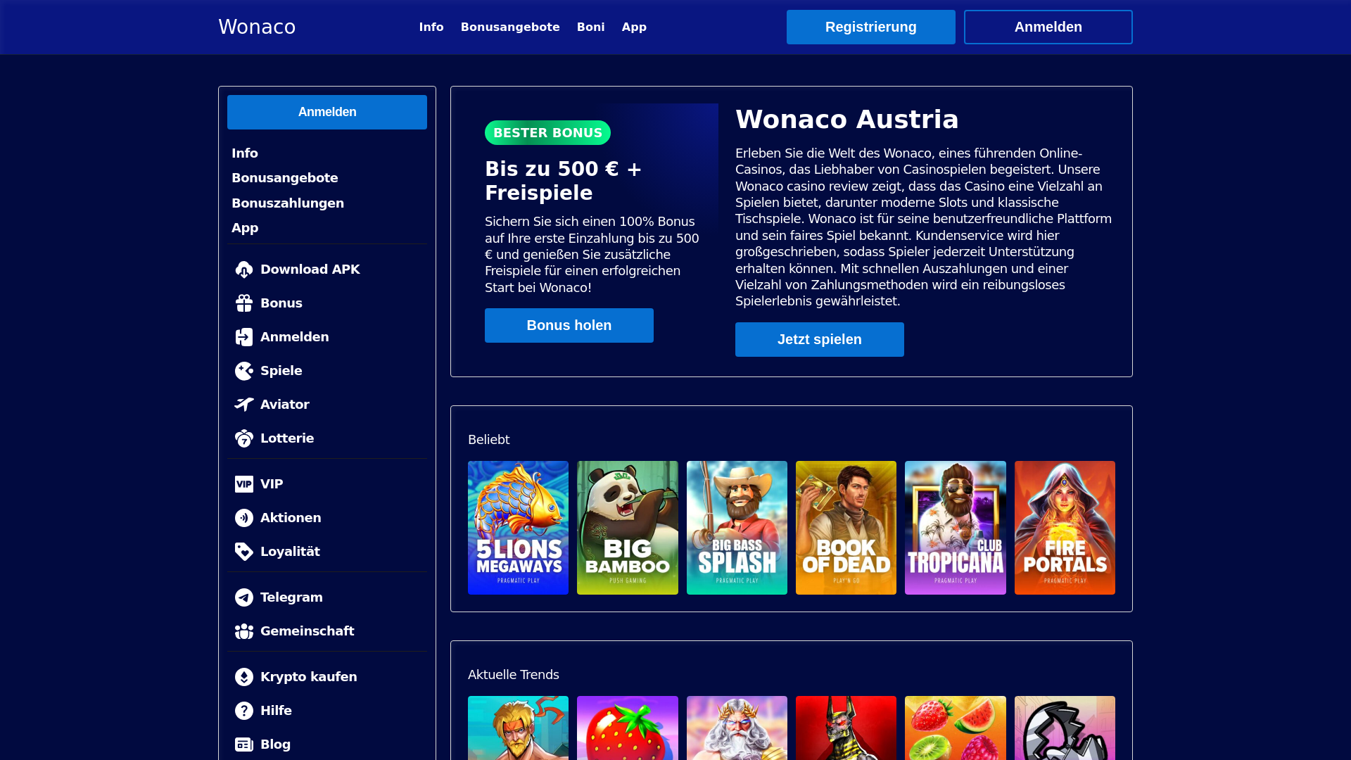 website screenshot of https://wonacoaustria-com.pages.dev/