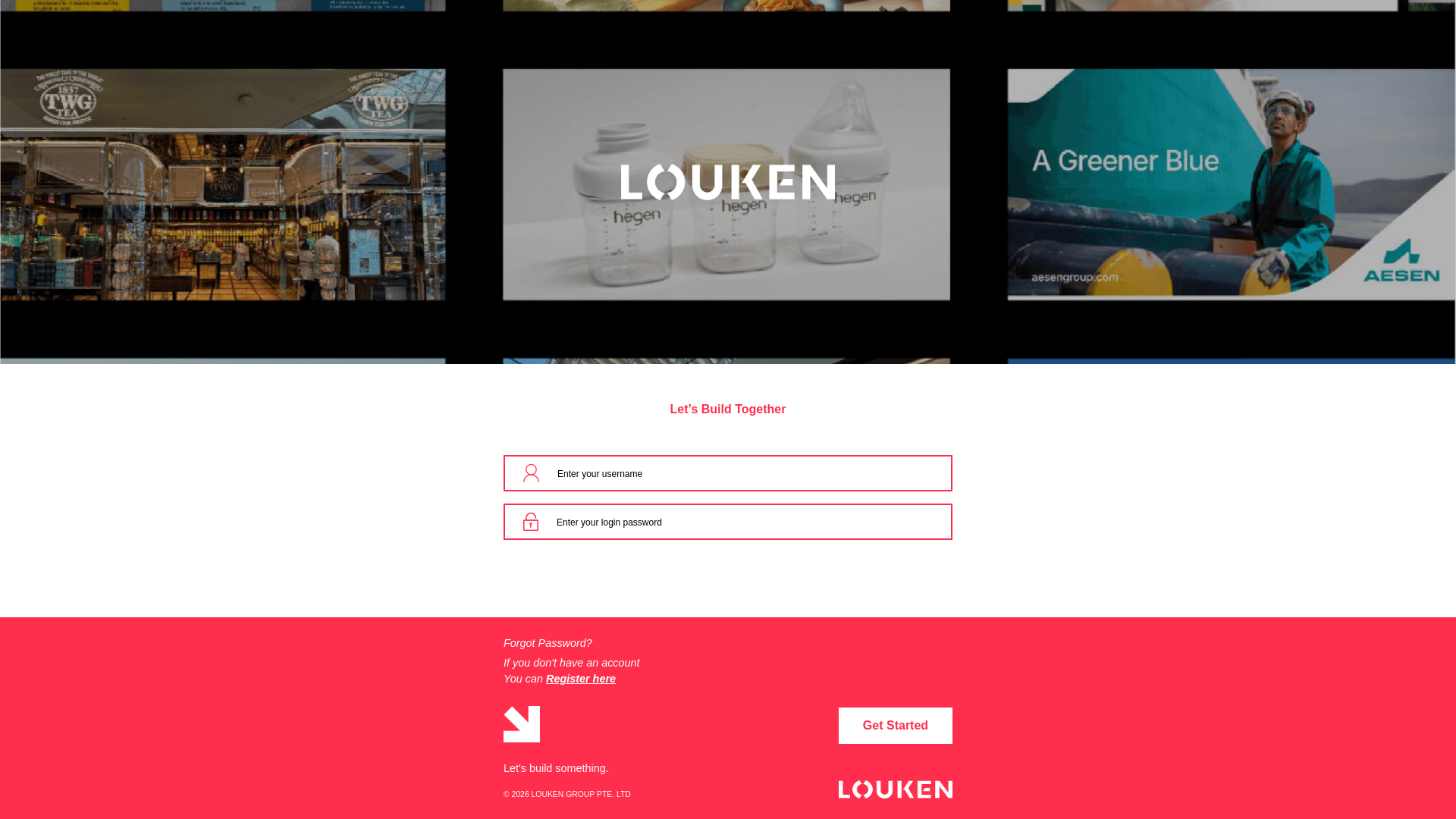 website screenshot of https://loukenteam.com/