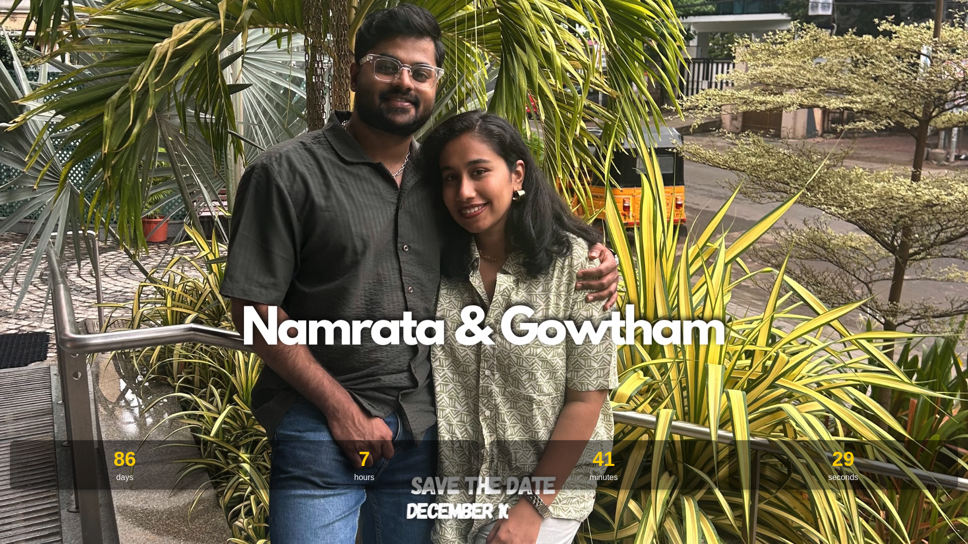 website screenshot of https://namratagowtham.pages.dev/