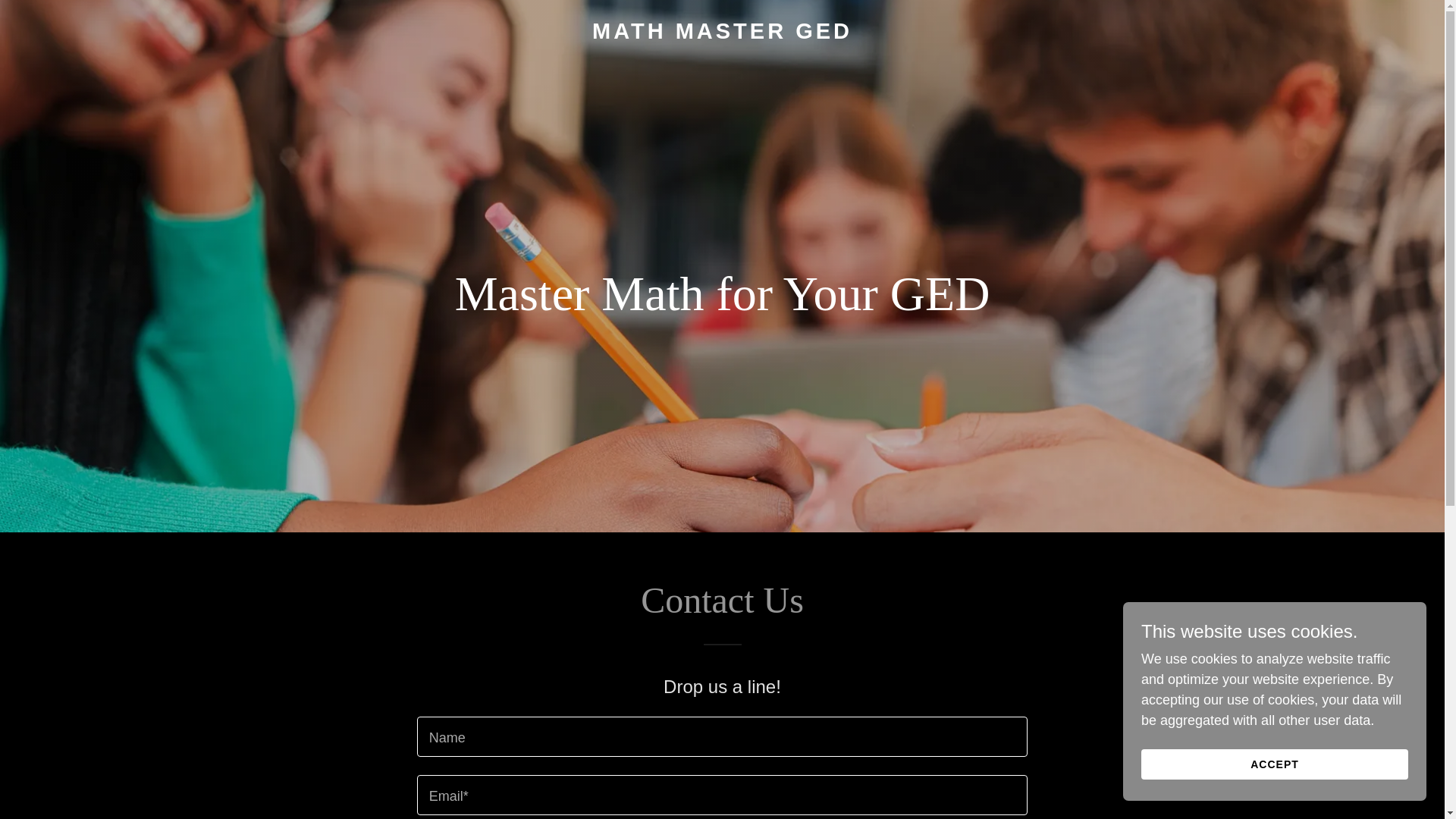 website screenshot of https://mathmaster-ged.com/