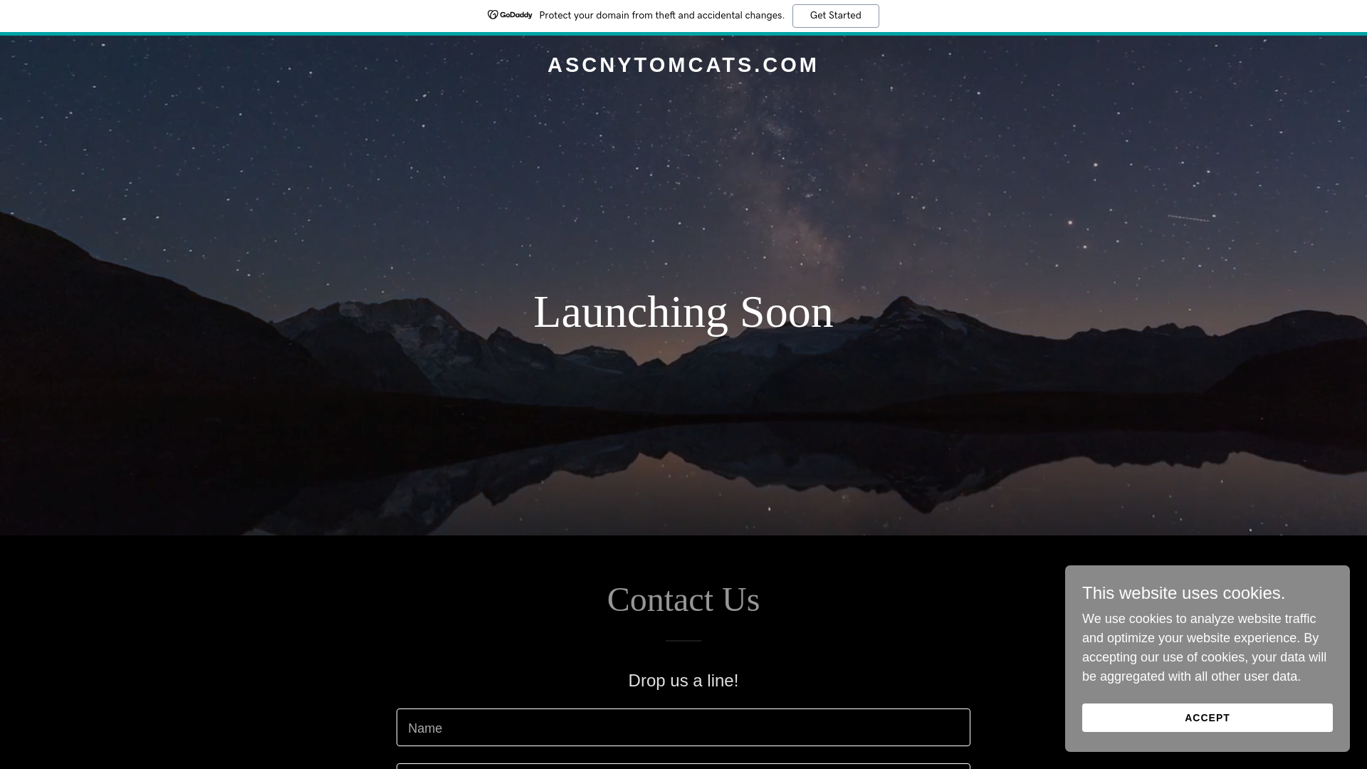 website screenshot of https://ascnytomcats.com/