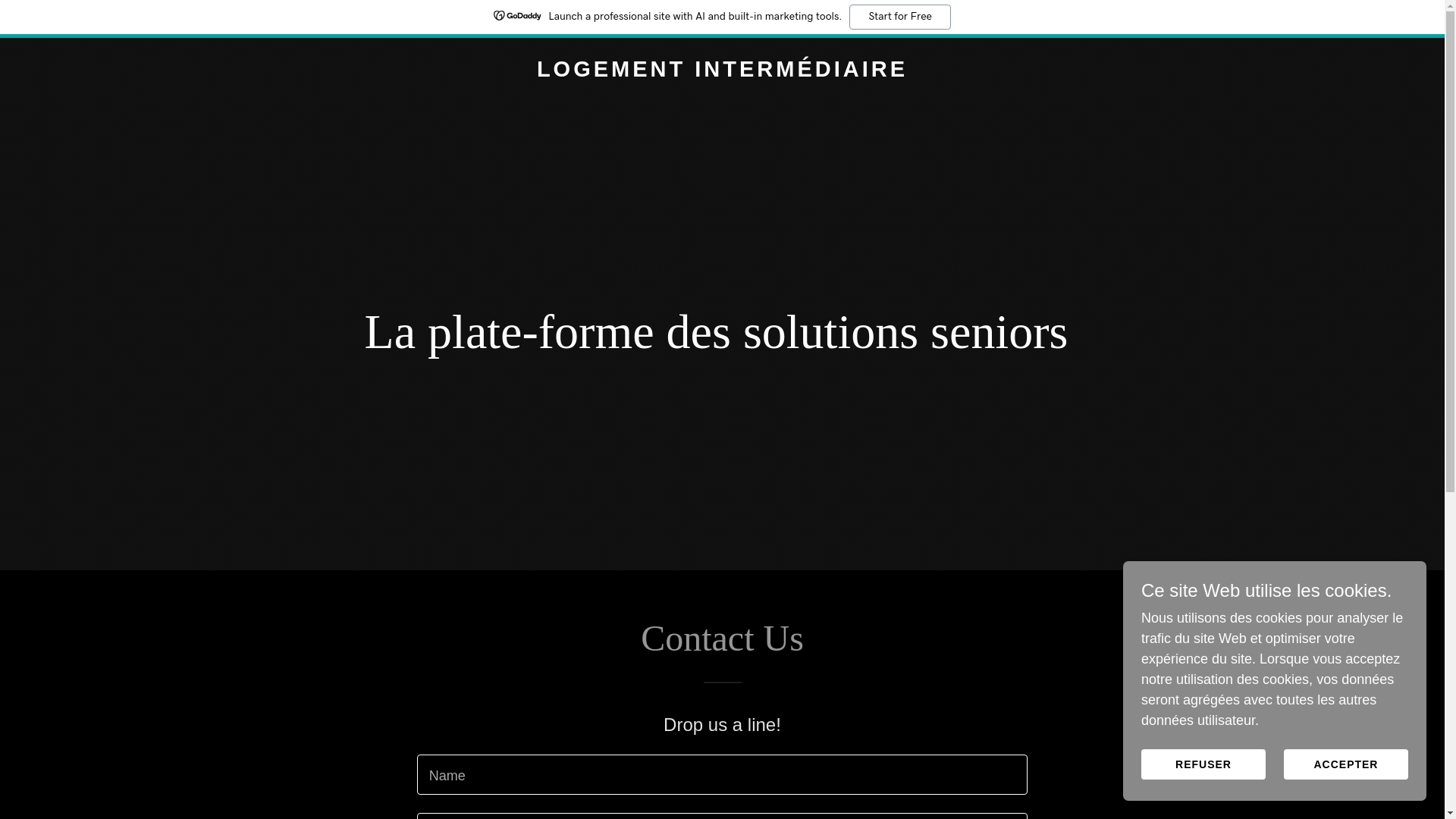 website screenshot of https://logement-intermediaire.fr/