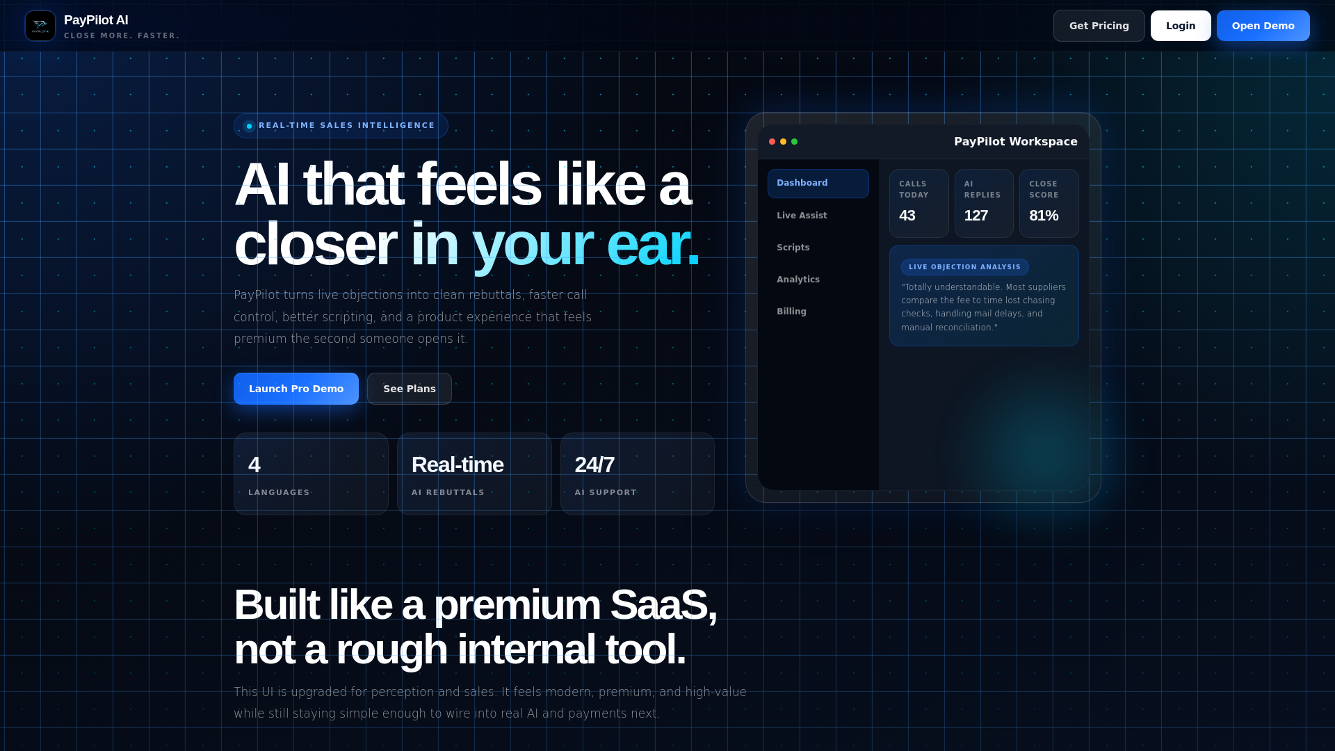 website screenshot of https://paypilotai.live/