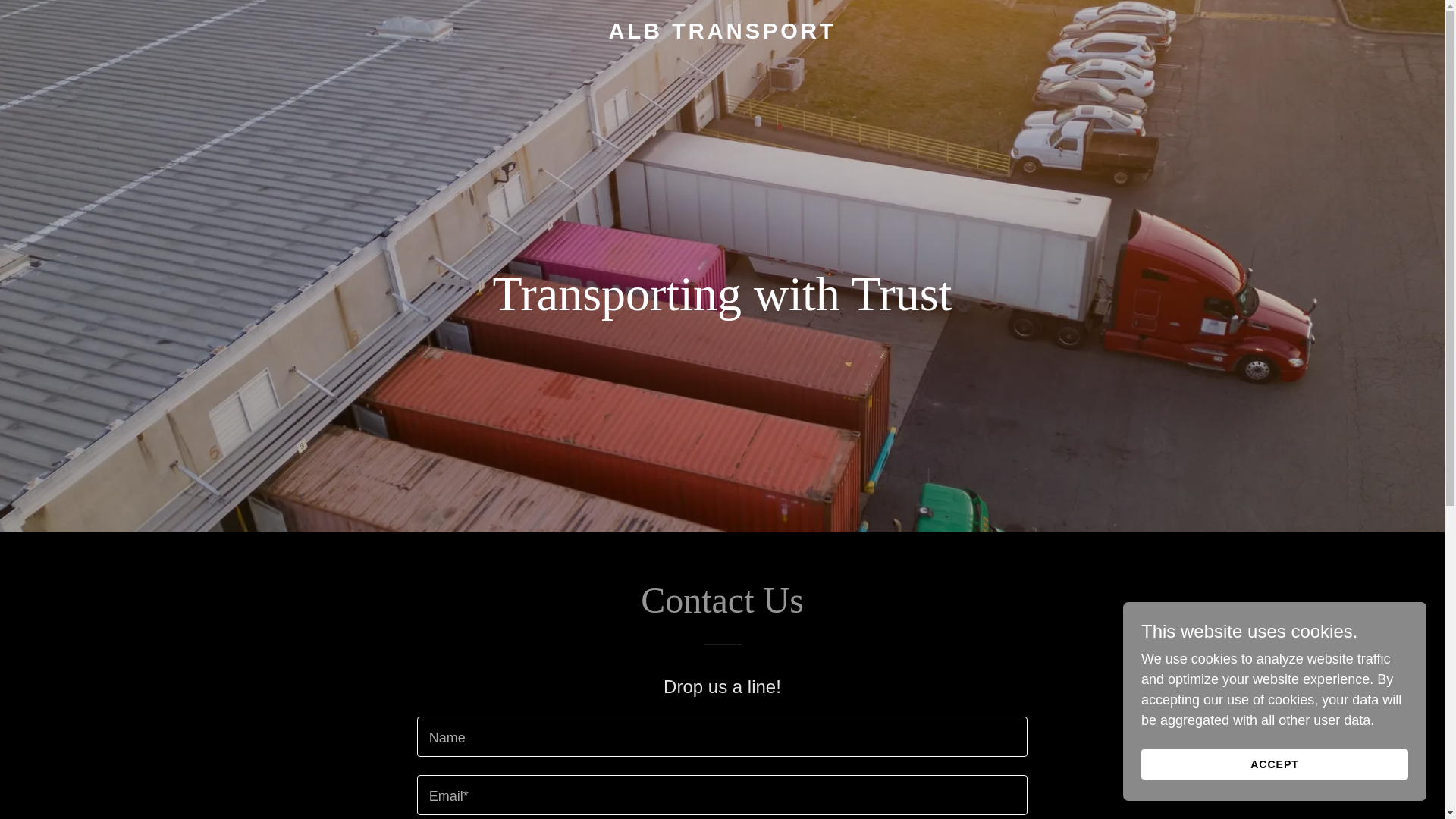 website screenshot of https://albtransport.us/