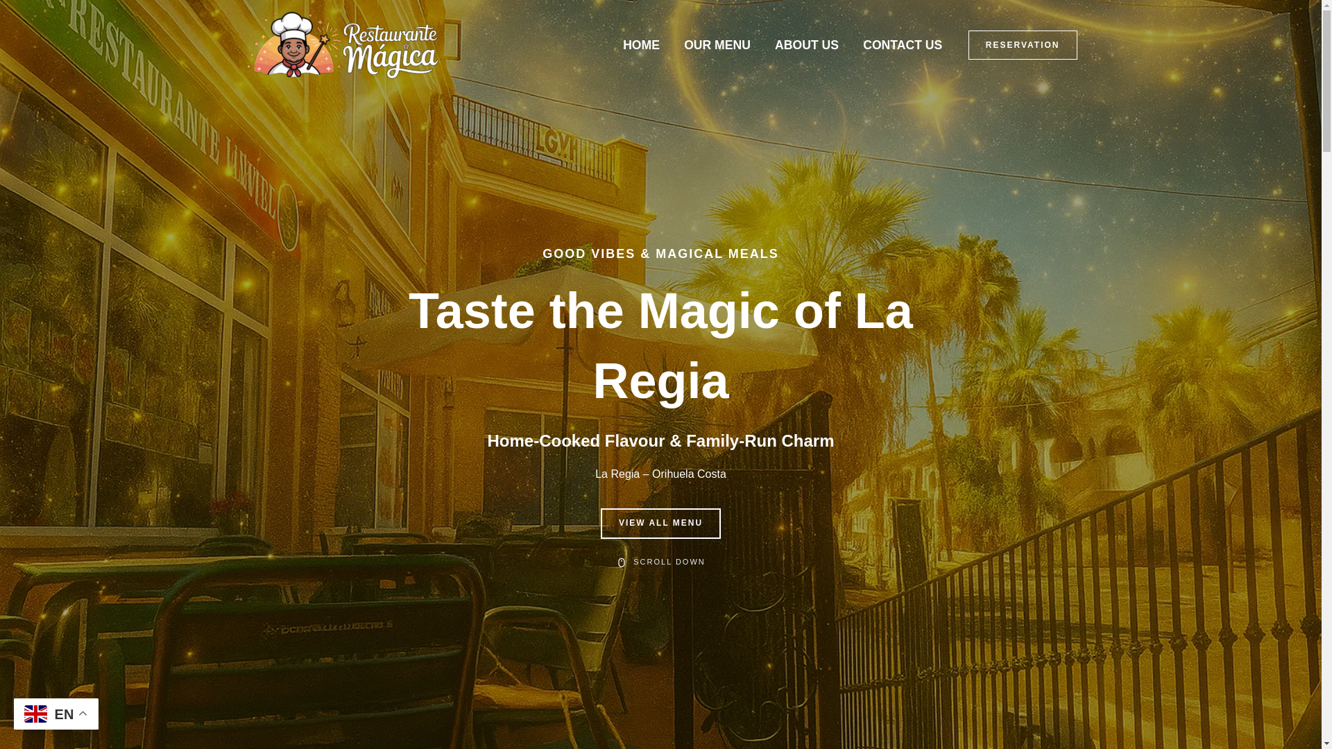 website screenshot of https://restaurantemagica.com/