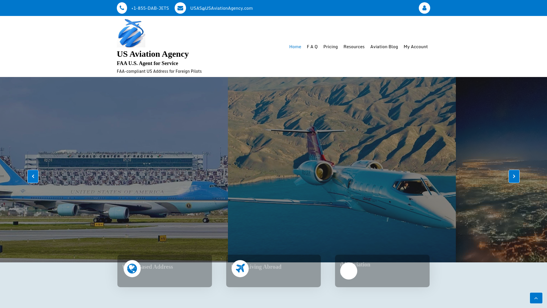 website screenshot of https://youraddressintheus.com