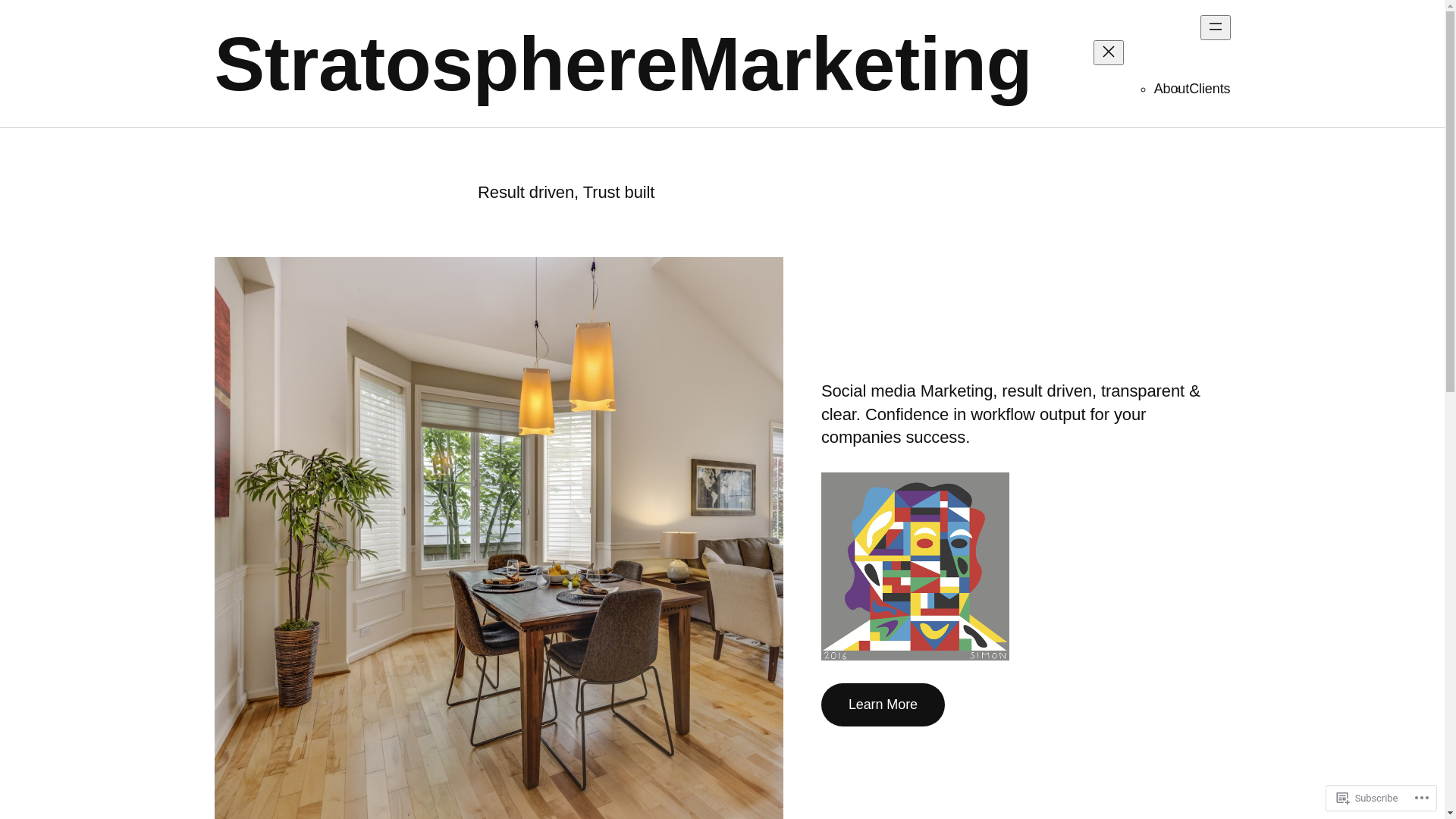 website screenshot of https://stratospheremarketings.com/